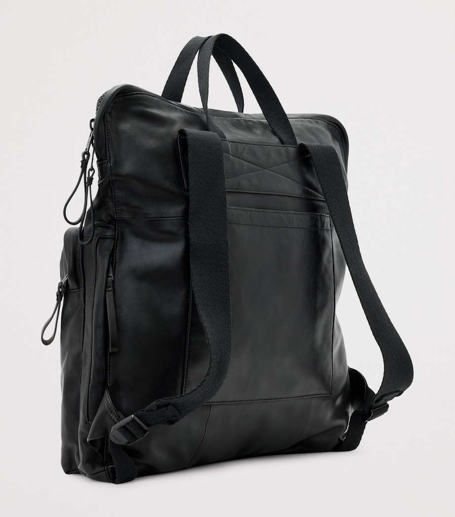 AllSaints Sheepskin Haven Force Backpack Black Image 4