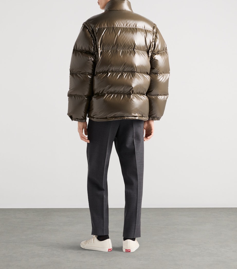 Re-Nylon Logo Puffer Jacket F0334 Image 5