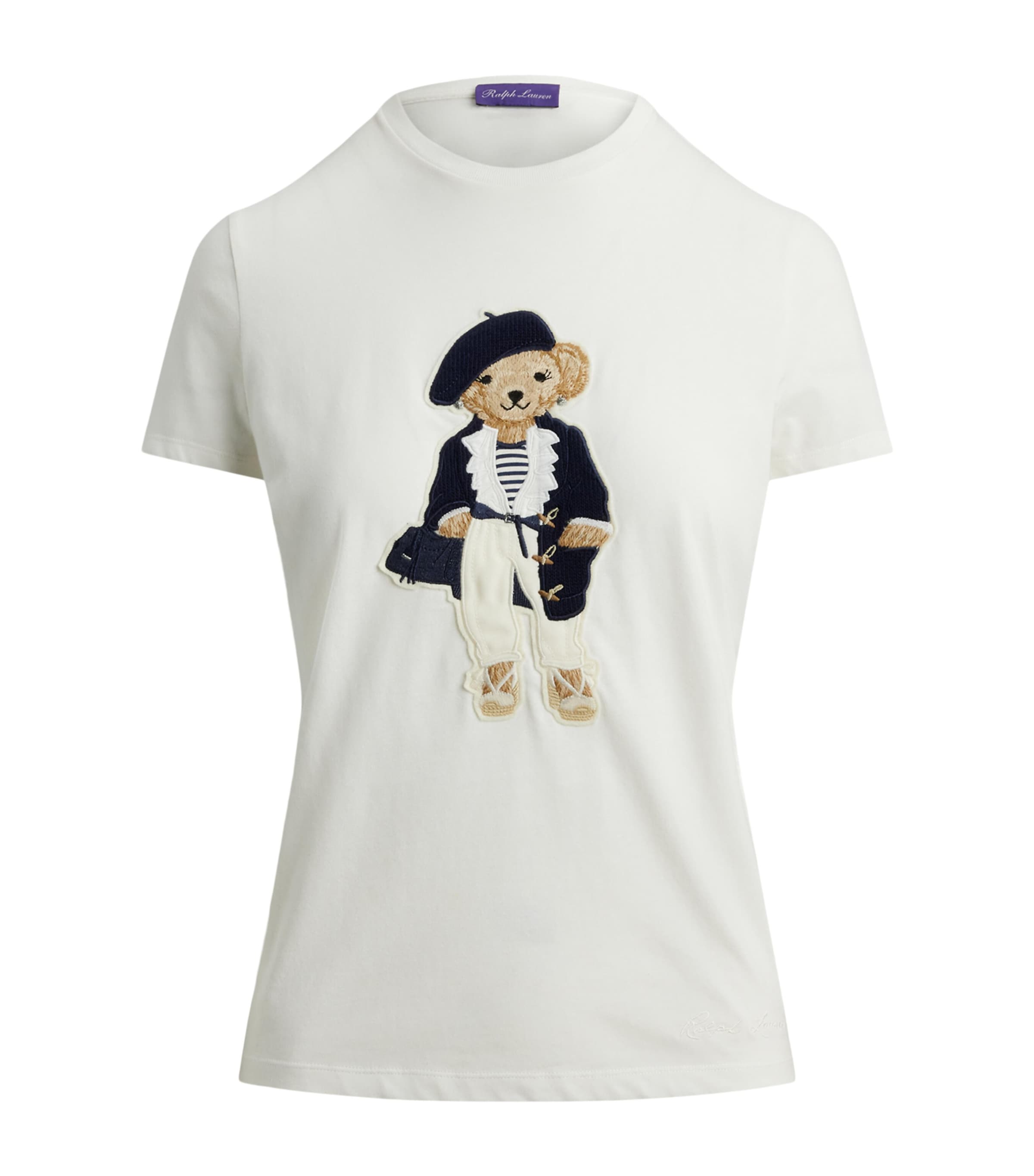 Cotton Polo Bear T-Shirt NATURAL-101 Image 1