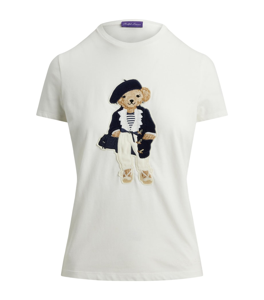 Cotton Polo Bear T-Shirt NATURAL-101 Image 1