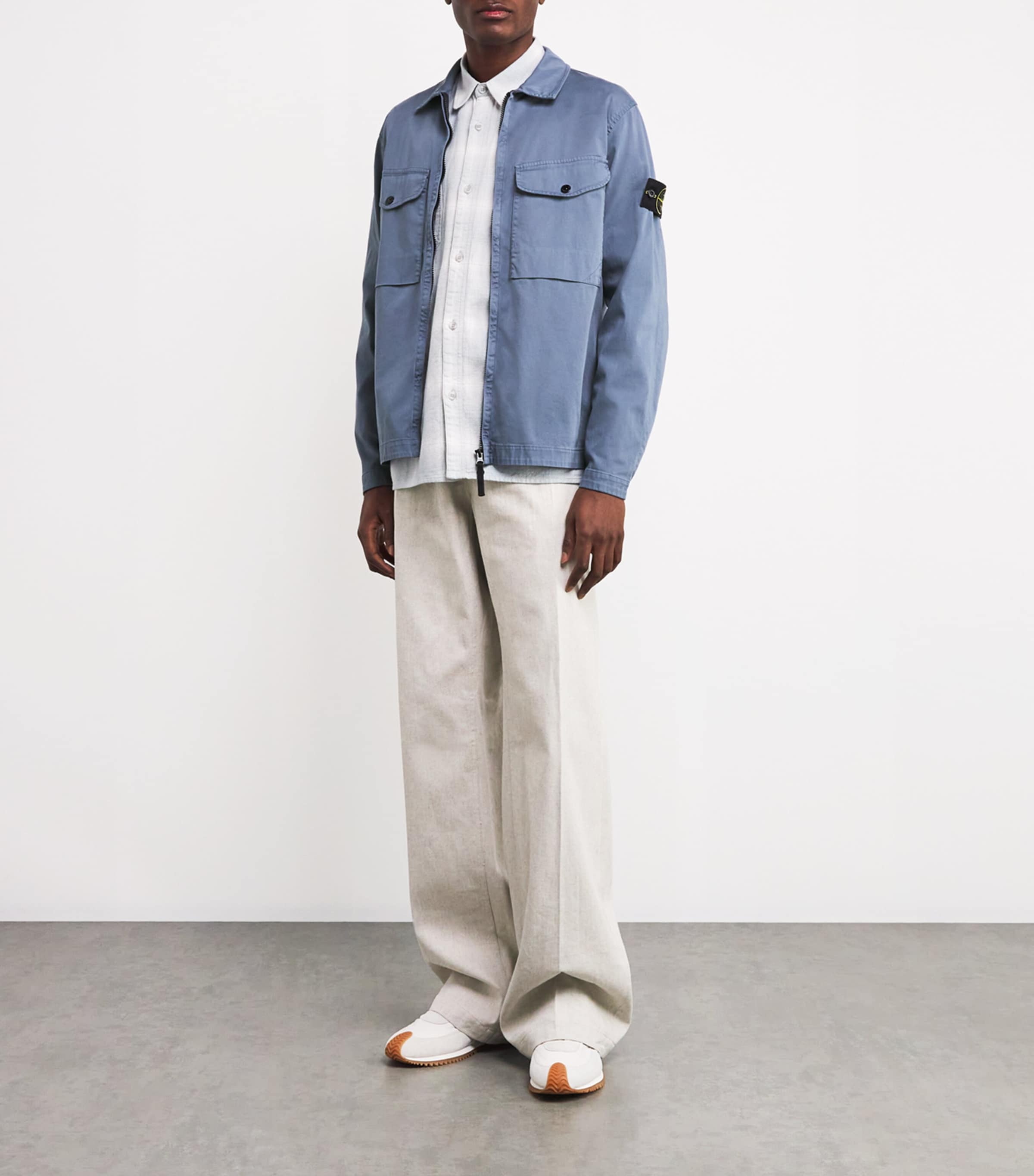 Stone Island Stretch-Cotton Compass Logo Overshirt | Harrods US Stone Island Stretch-Cotton Compass Logo Overshirt | Harrods US