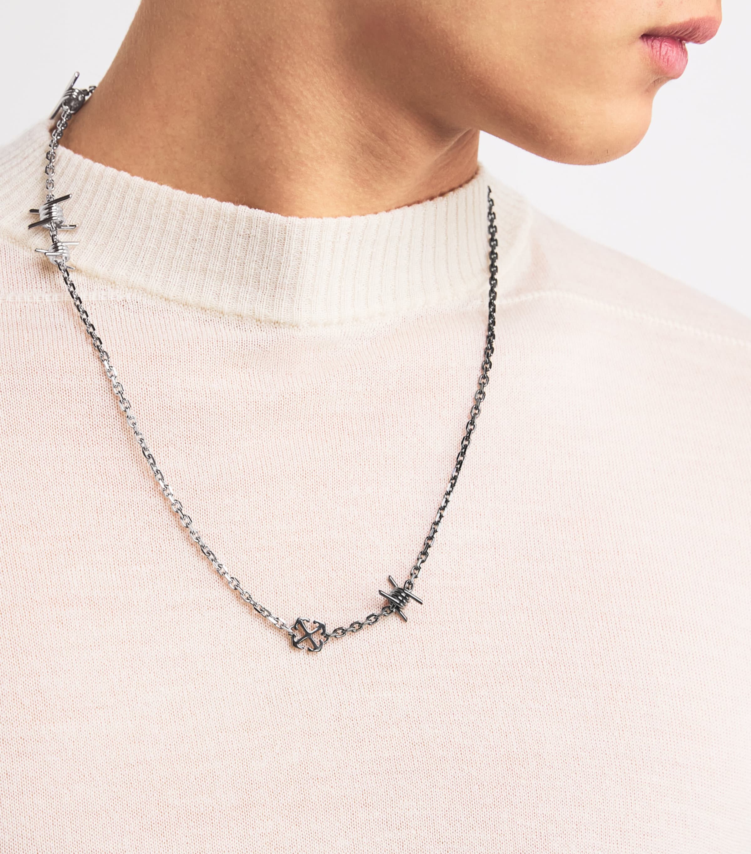 OFF-WHITE ☆barbed wire ネックレス 49b7d477ae2a2f7f1806d8539fc48f