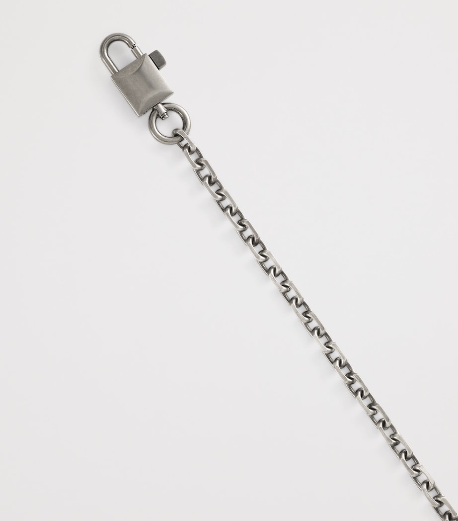 Dolce&Gabbana Chunky Padlock Necklace Antique Silver Image 4