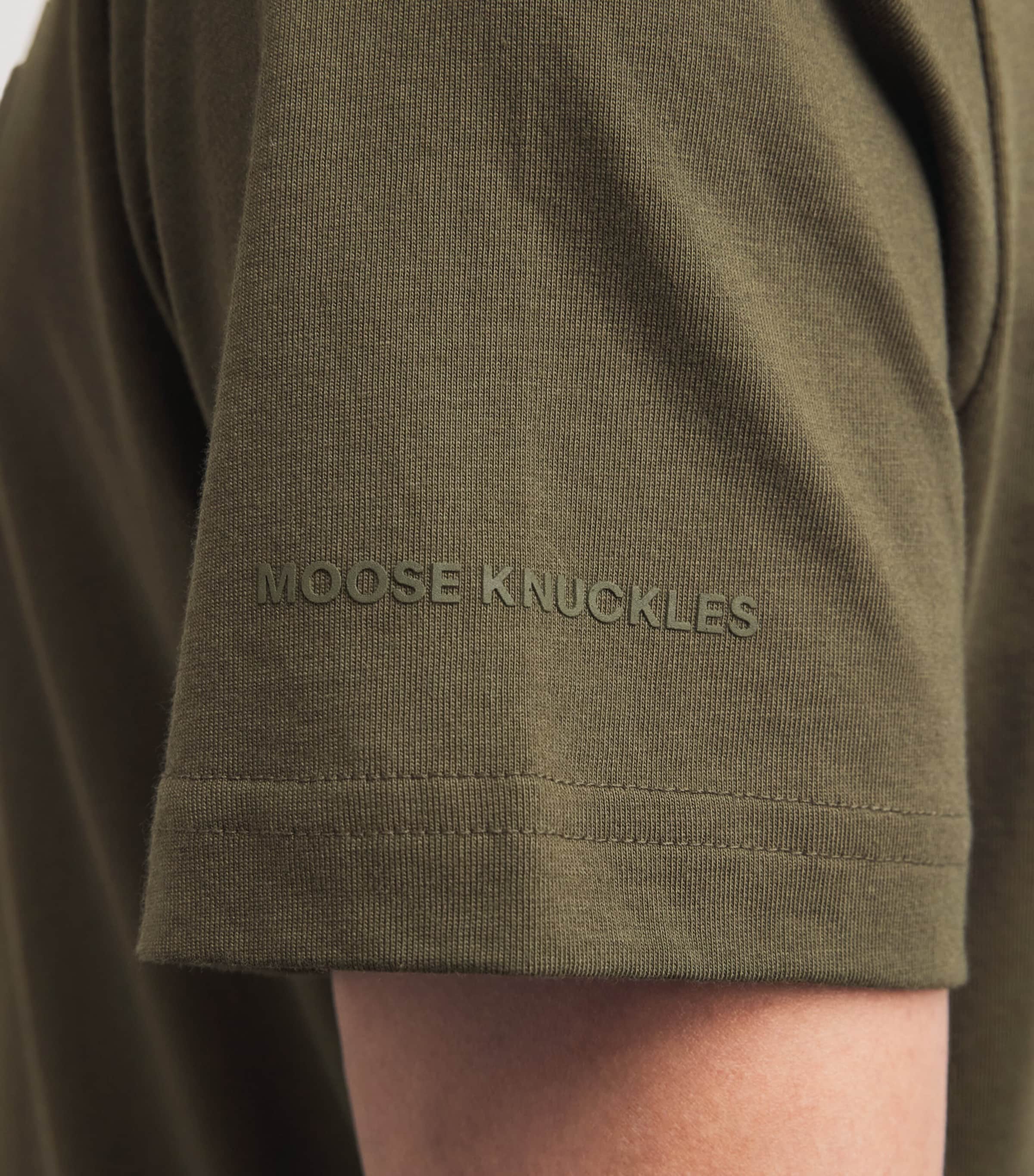 Moose Knuckles Cotton Crescent T-Shirt Combat Image 3