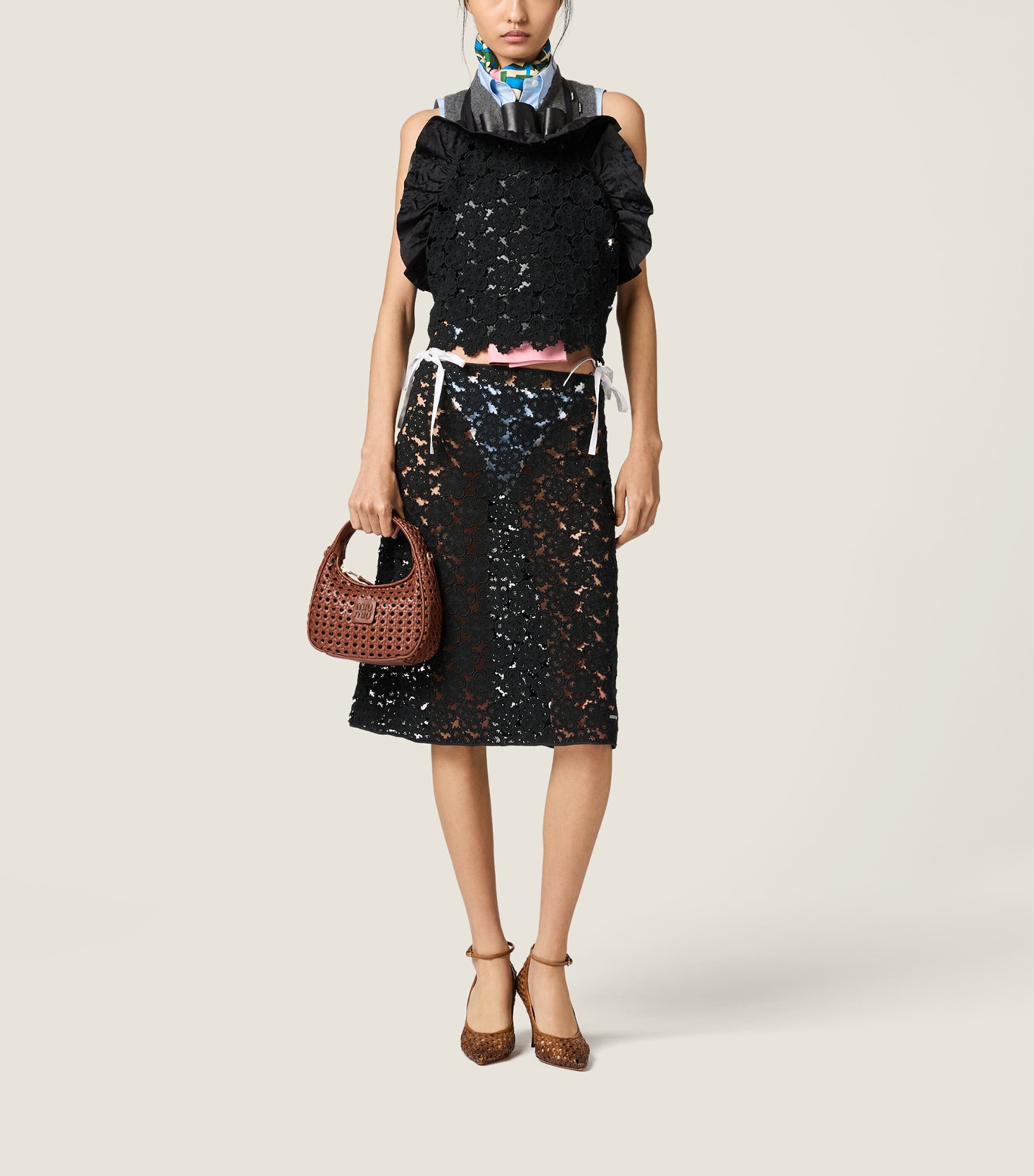 Cotton Macramé Pinafore Top F0002 Image 2