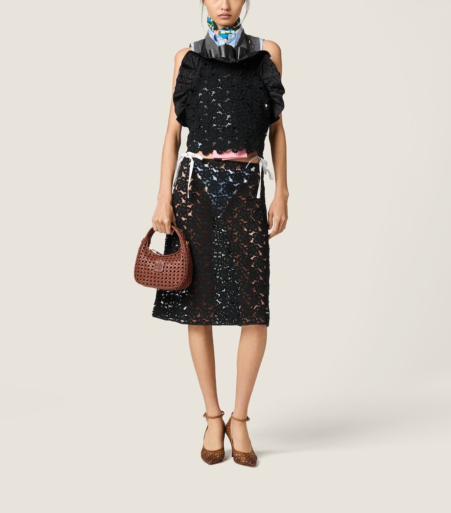 Cotton Macramé Pinafore Top F0002 Image 2