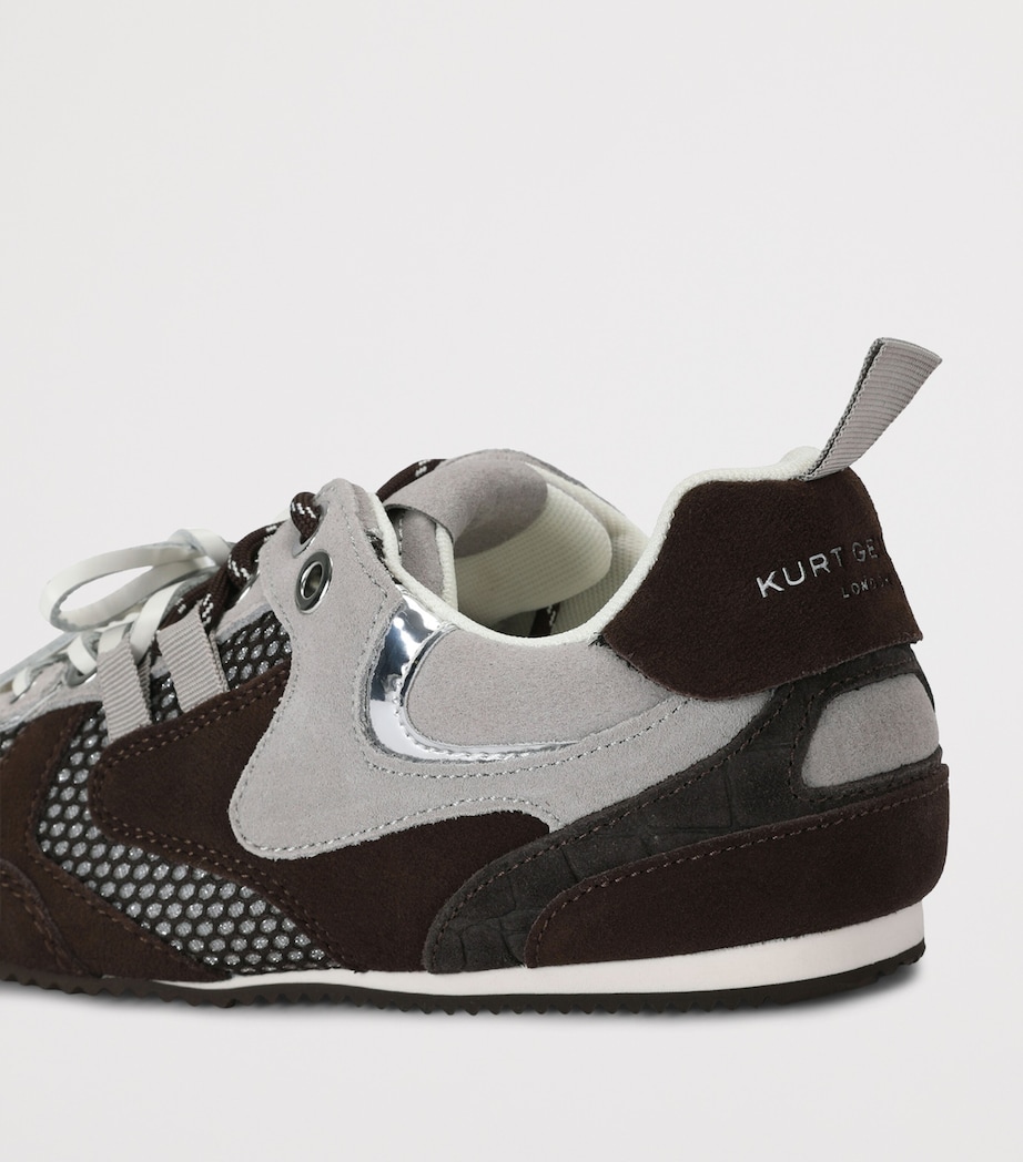 Kurt Geiger London Suede Slim Runner Sneakers Brown/oth Image 3