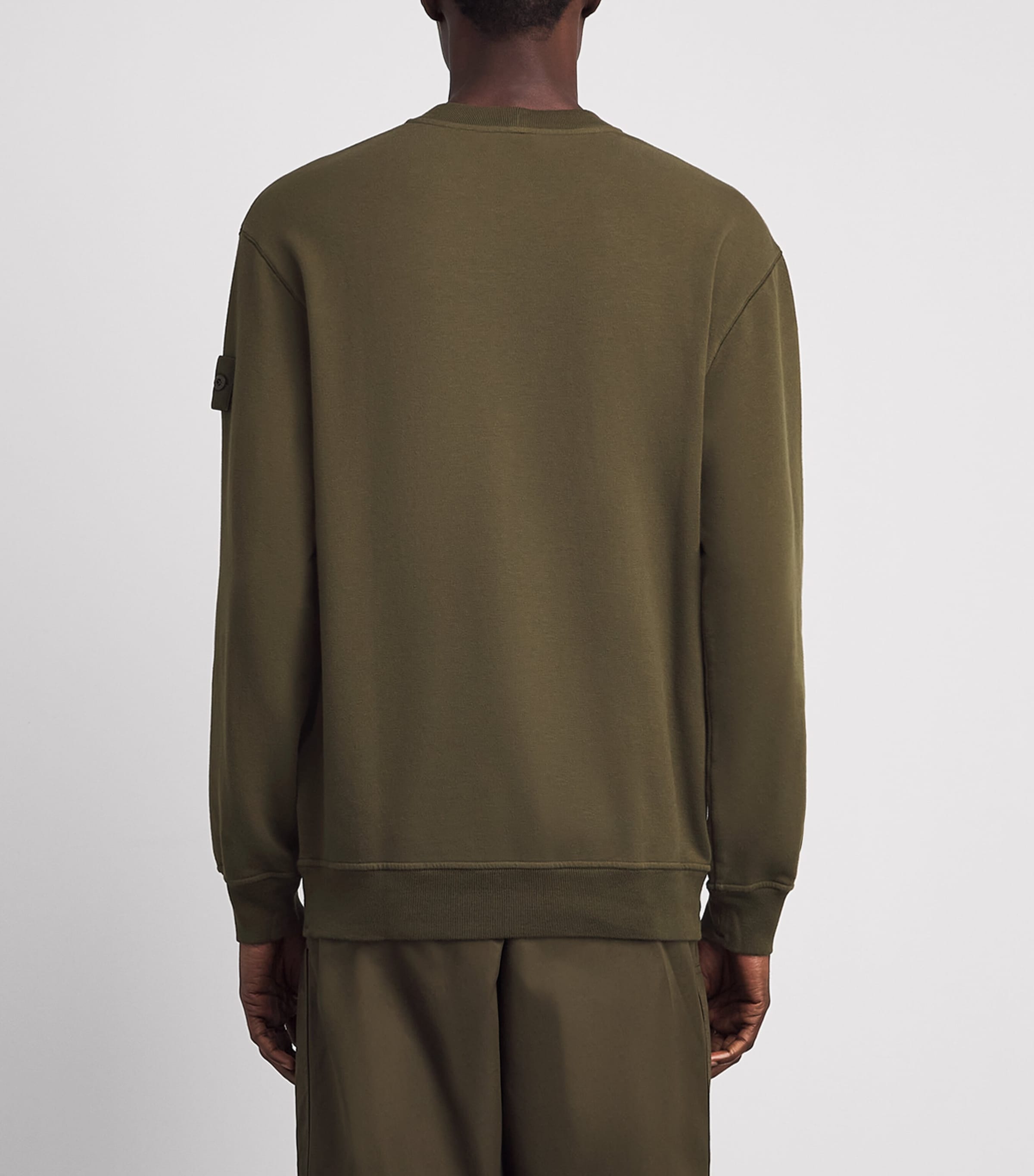 Stone Island Mens Cotton-Blend Ghost Sweatshirt Image 5