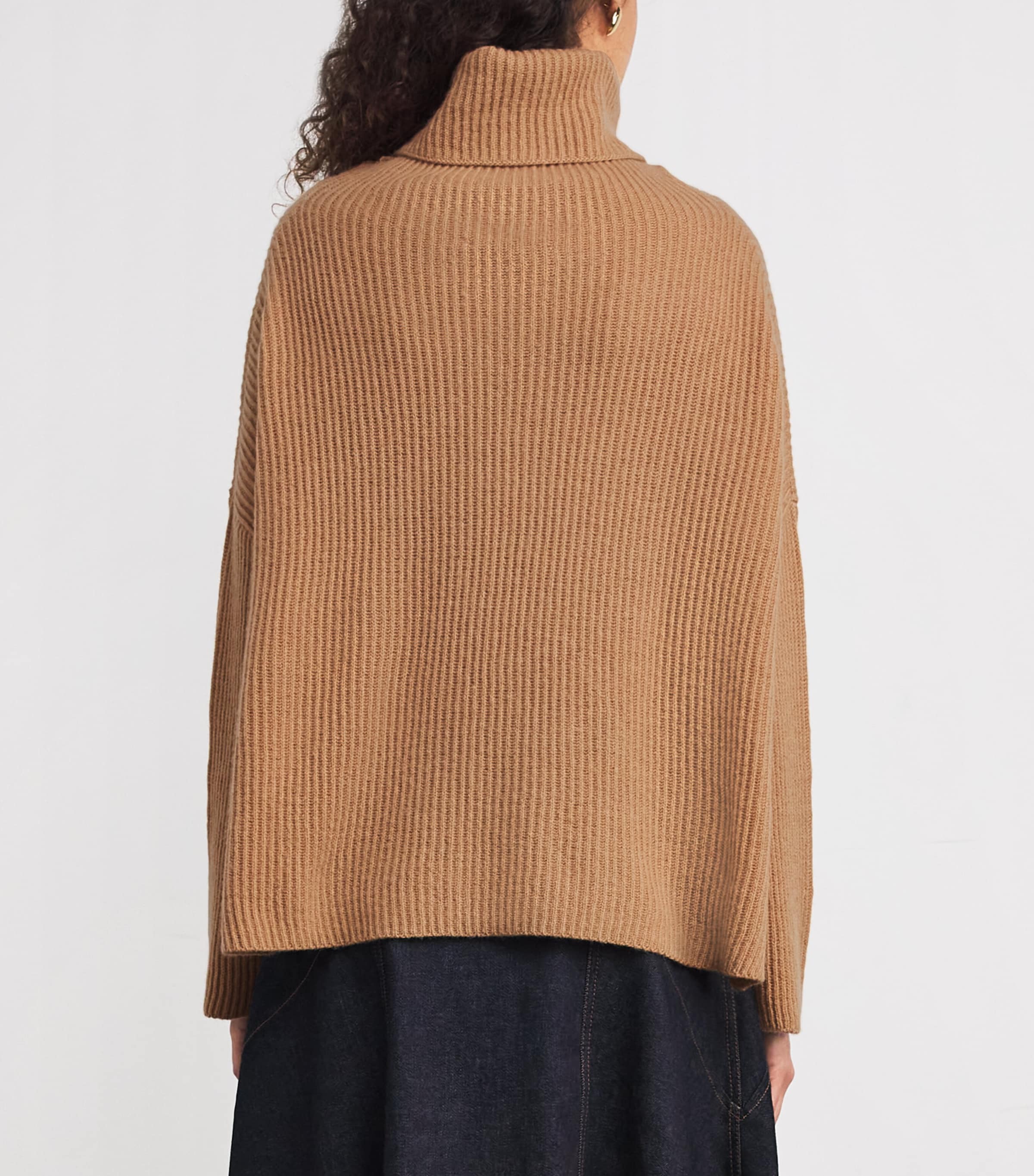 Cashmere Rollneck Sweater CAMEL Image 4