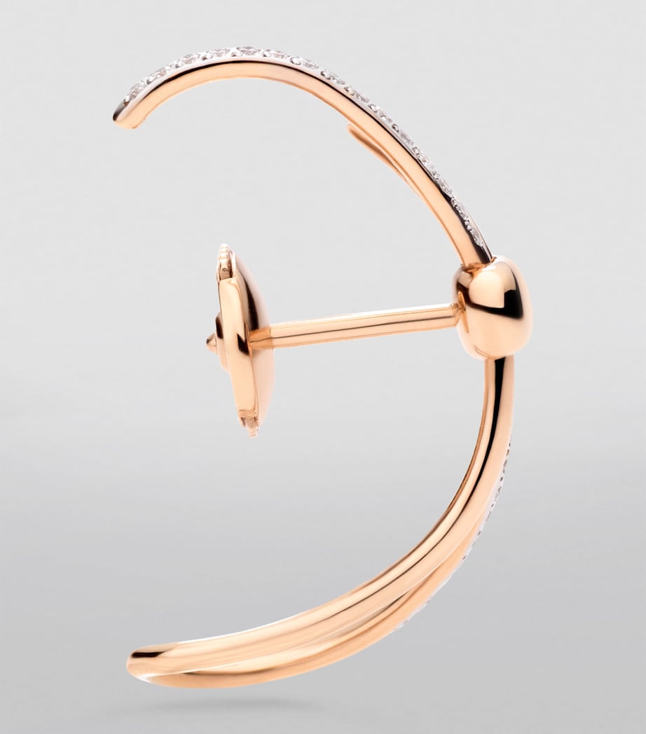 Rose Gold and Diamond Pomellato Together Ear Cuff DB000 Image 4