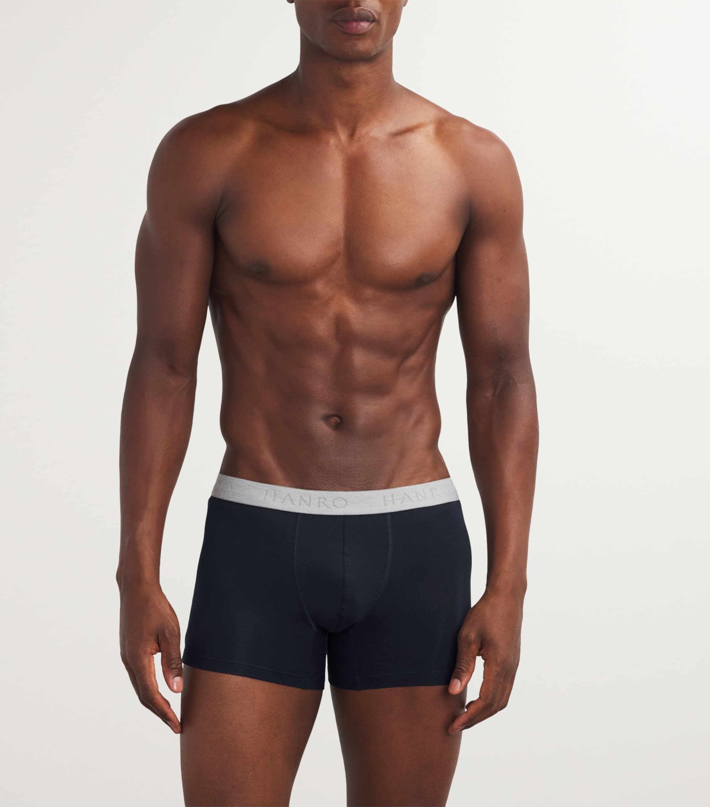 Cotton-Blend Essential Trunks (Pack of 2) 0019/BLACK Image 2