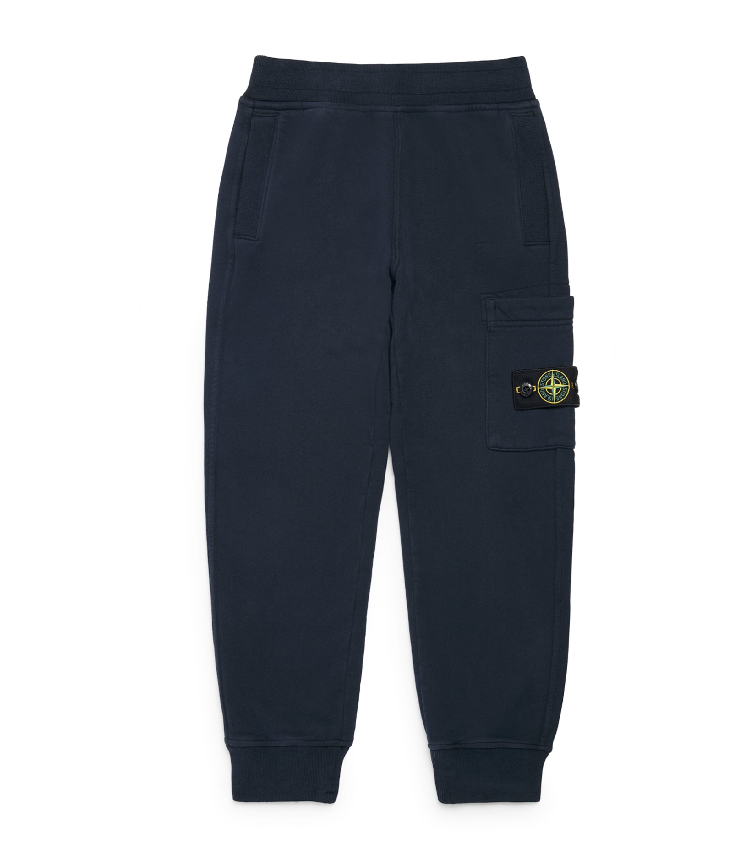 Stone Island Junior Cotton Badge Sweatpants (2-14 Years) Navy Blue