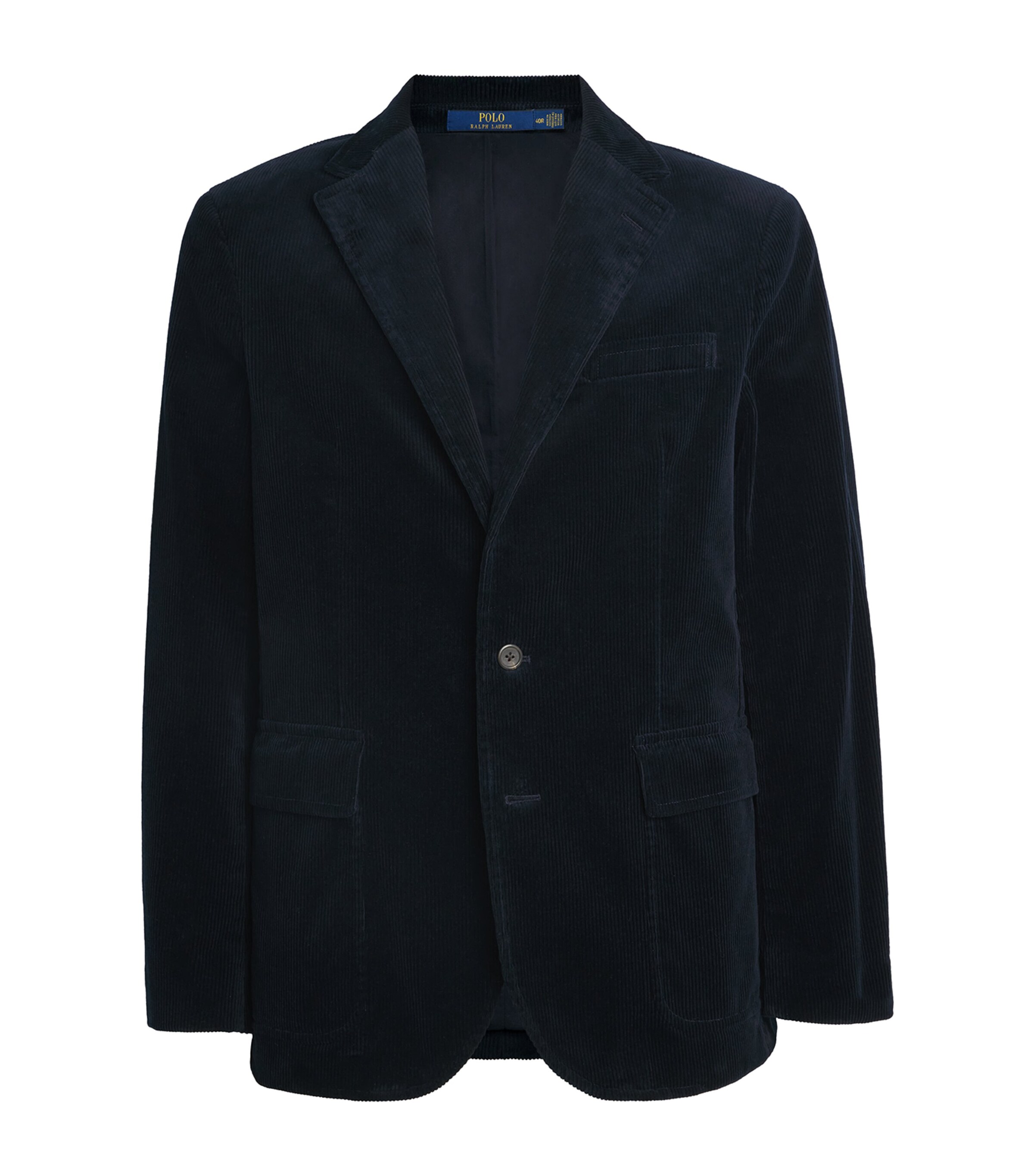 Polo Ralph Lauren Mens Corduroy Single-Breasted Blazer Navy Image 1