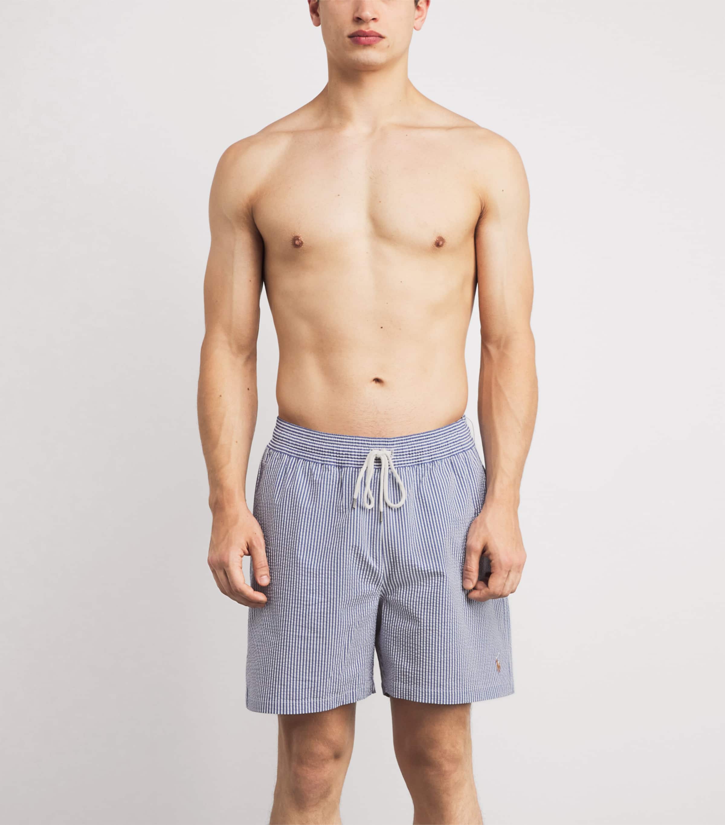 Seersucker Traveller Swim Shorts BLUE SEERSUCKER Image 3