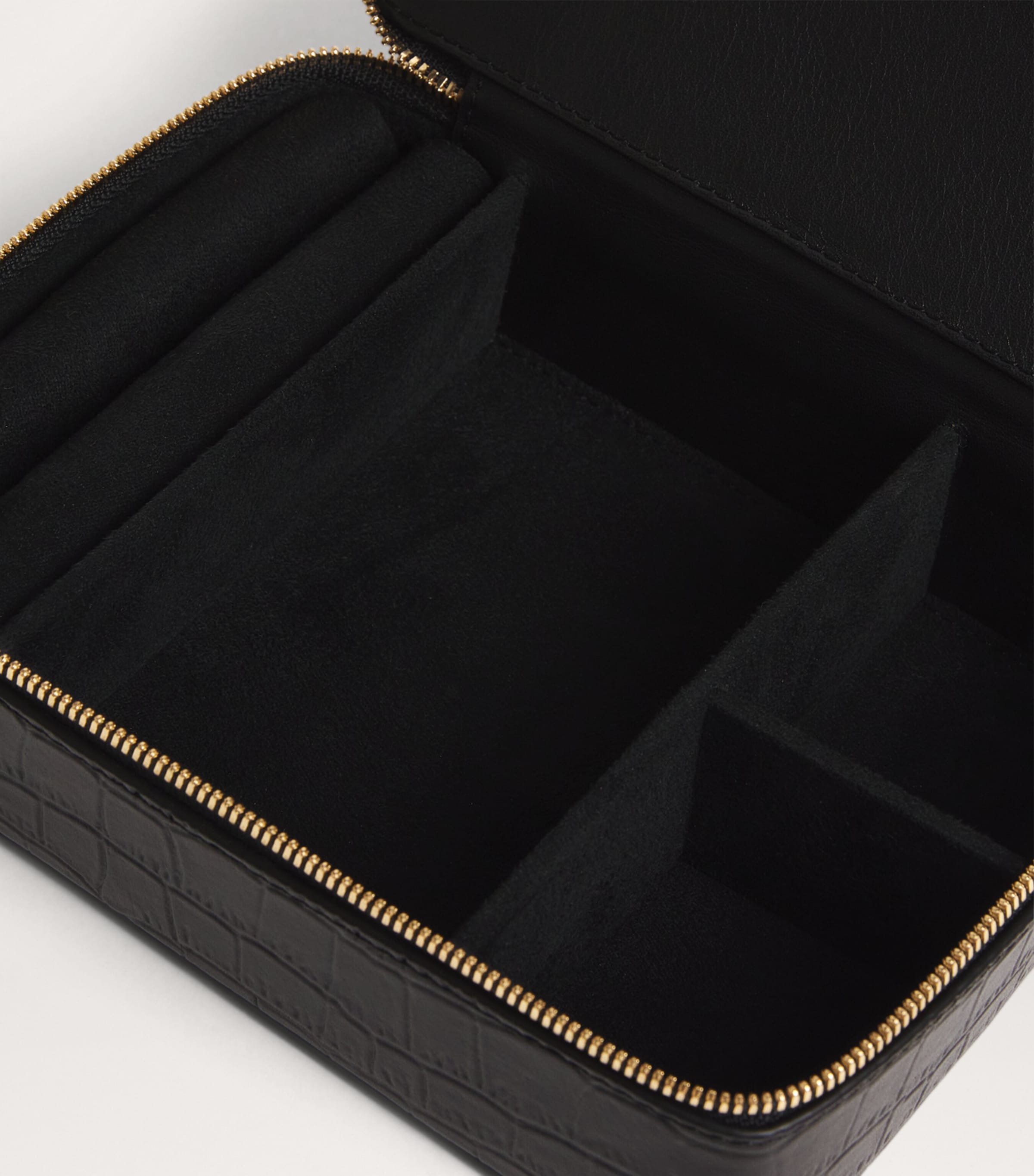 Harrods Large Leather Trinket Box Black Image 3