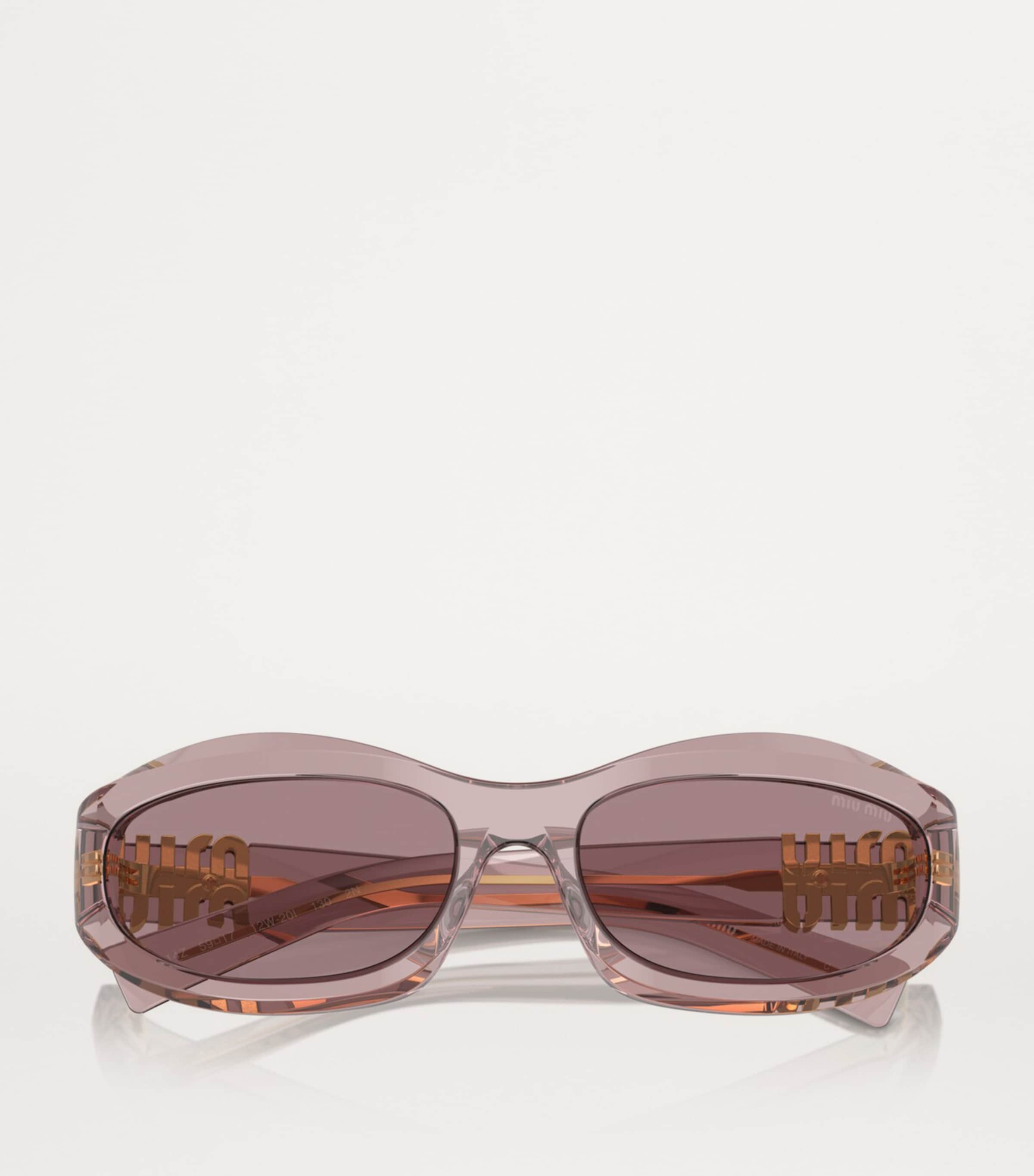 Acetate Oval MU14ZS Sunglasses 12W20I Image 5