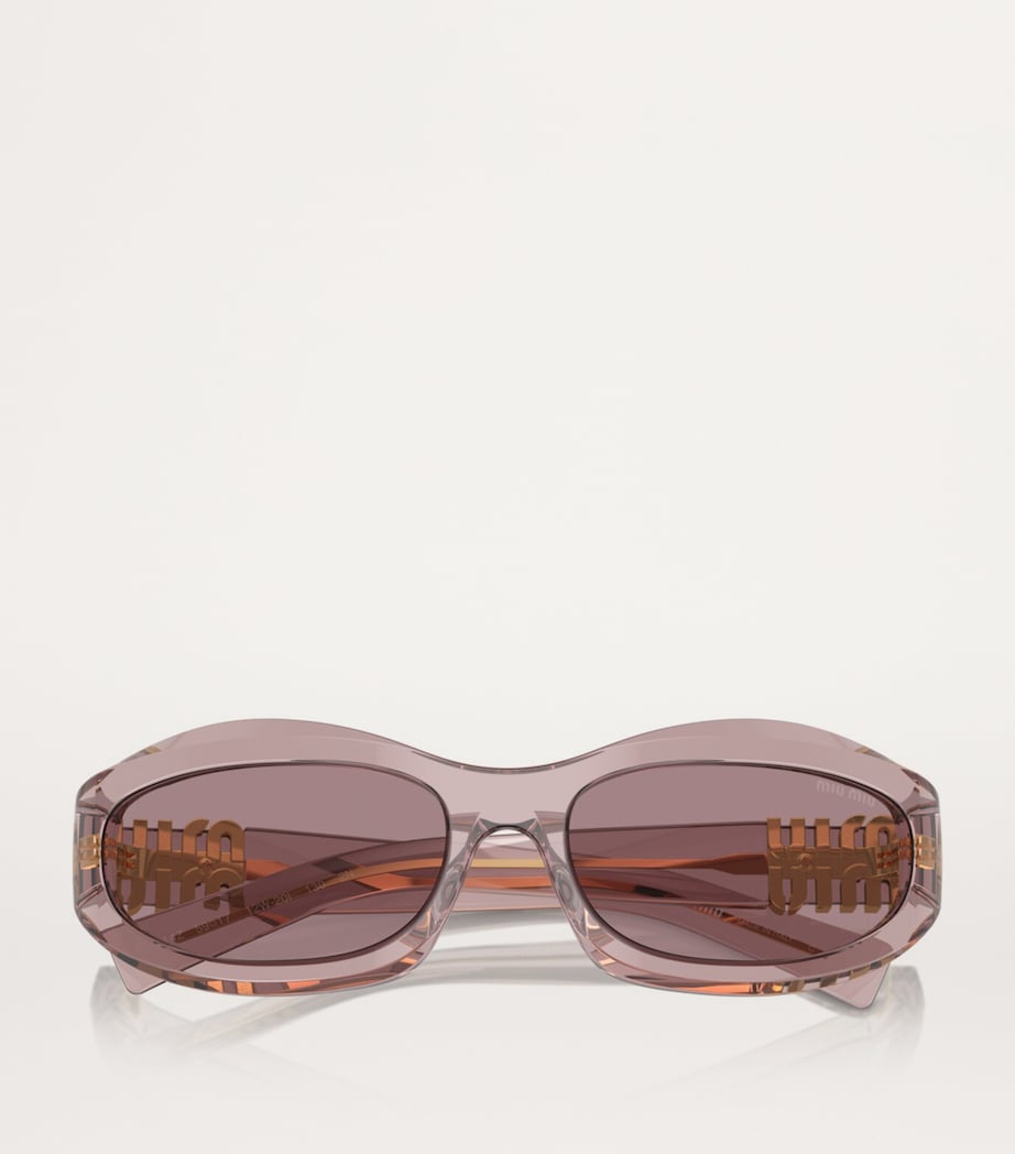 Acetate Oval MU14ZS Sunglasses 12W20I Image 5