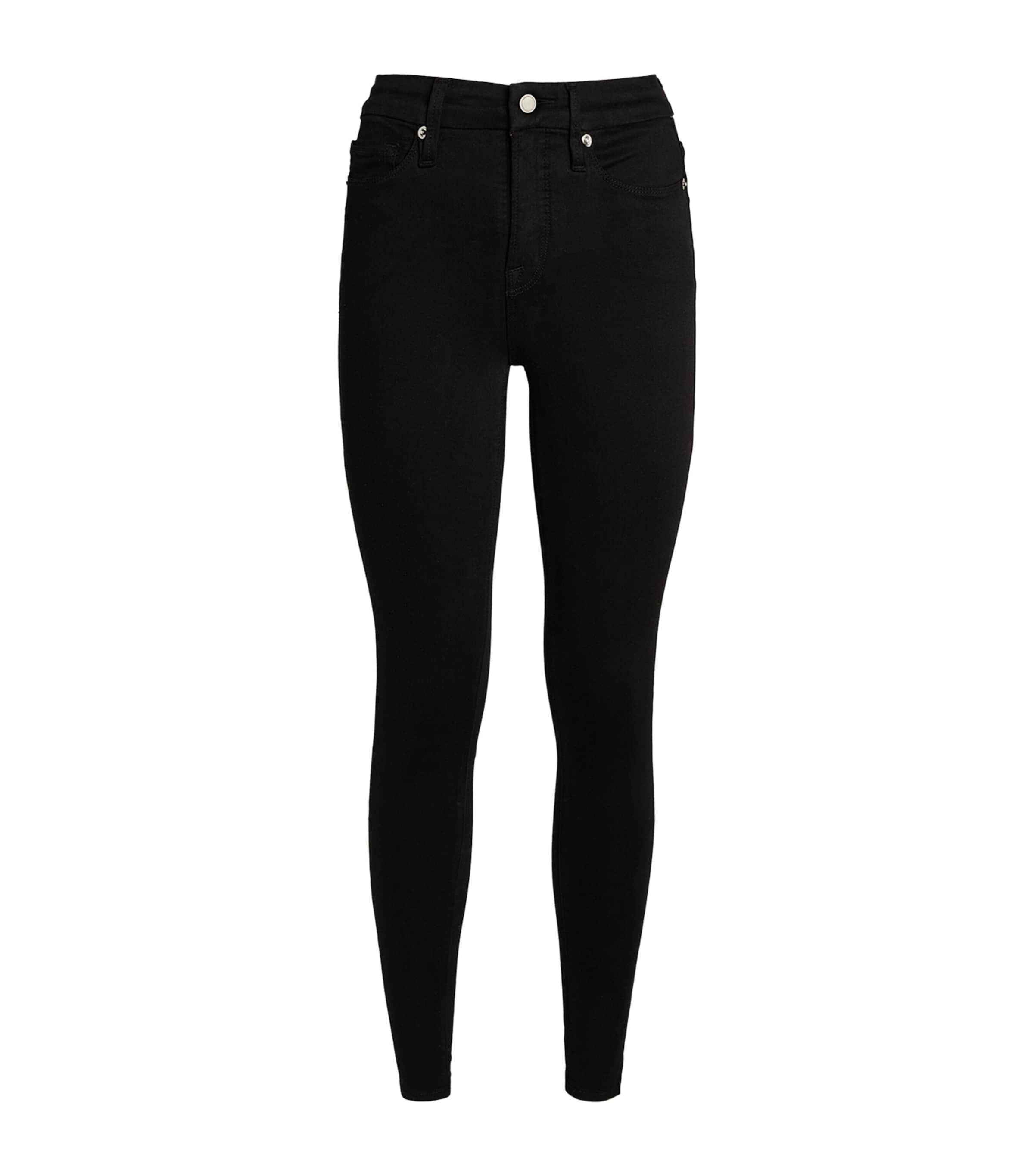 Good American High-rise Good Legs Skinny Jeans In Black