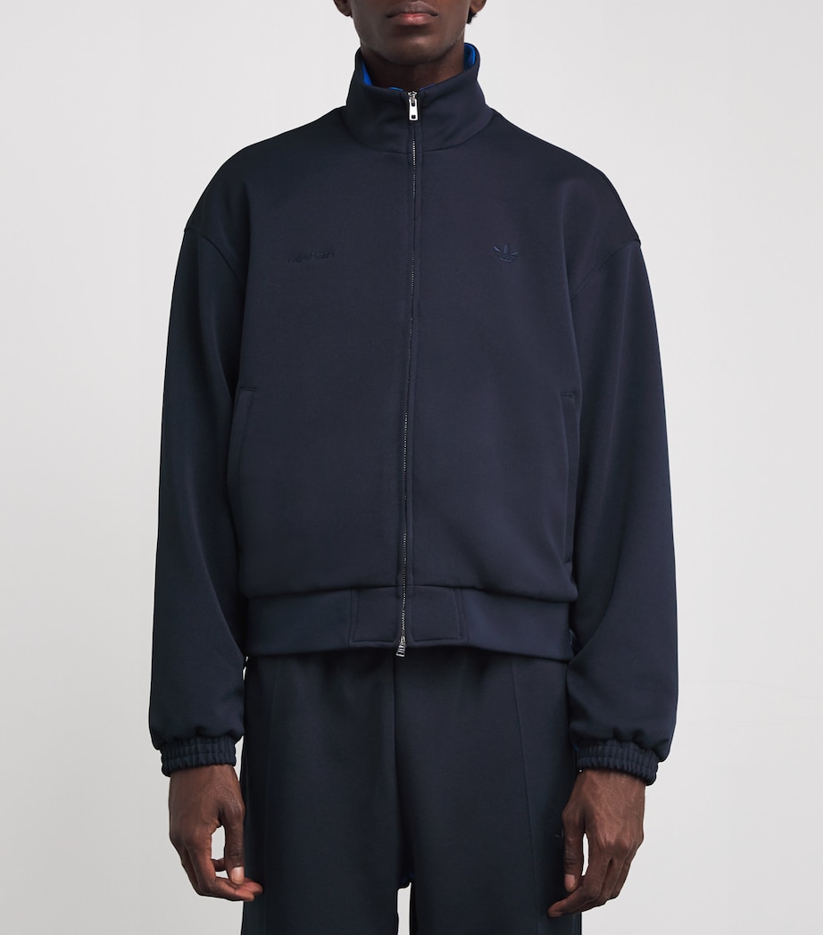 adidas Mens x Wales Bonner Logo Sweatshirt Night Navy Image 3