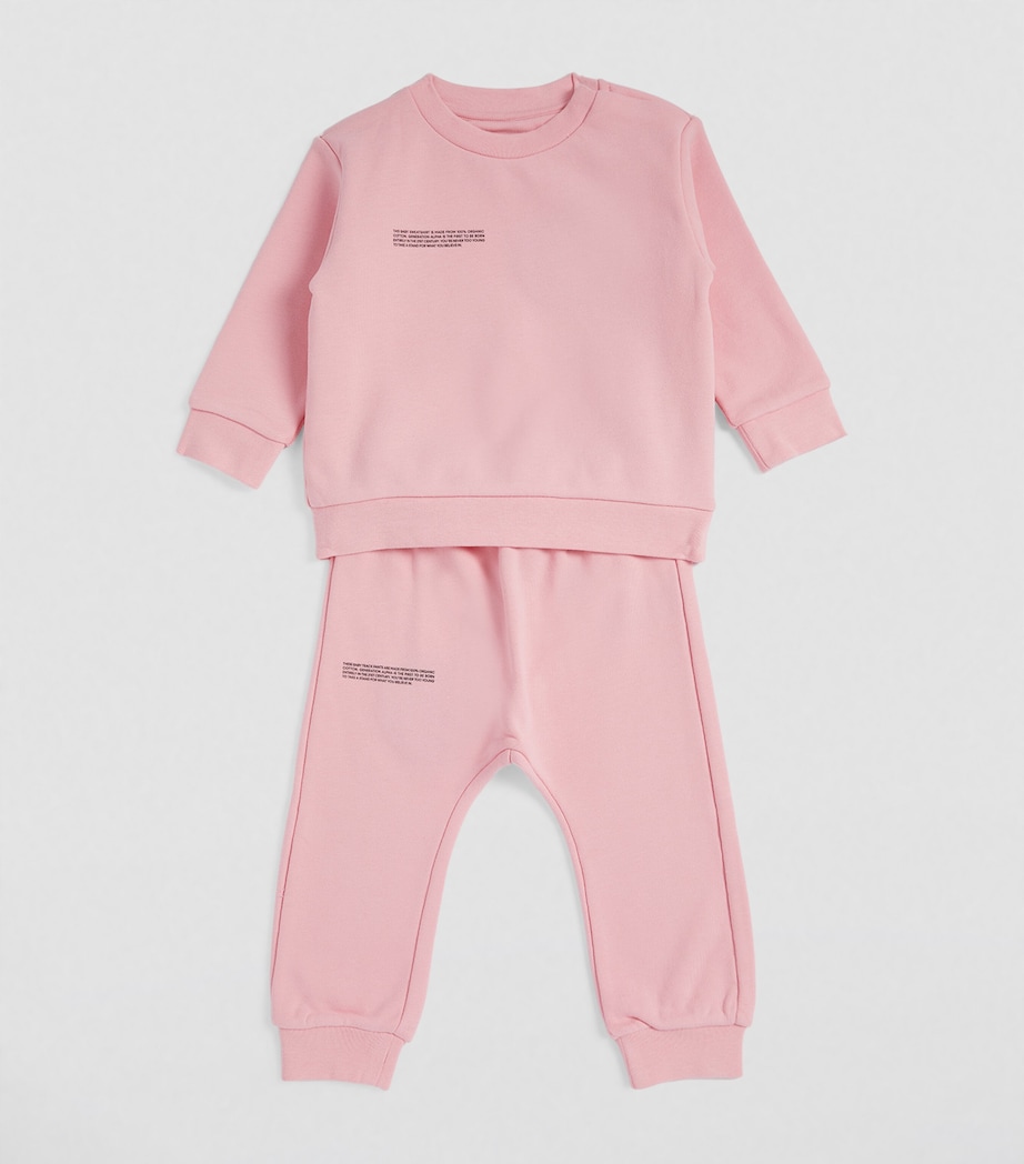 Pangaia Kids Organic Cotton Sweatpants (3-24 Months) Sakura Pink Image 2