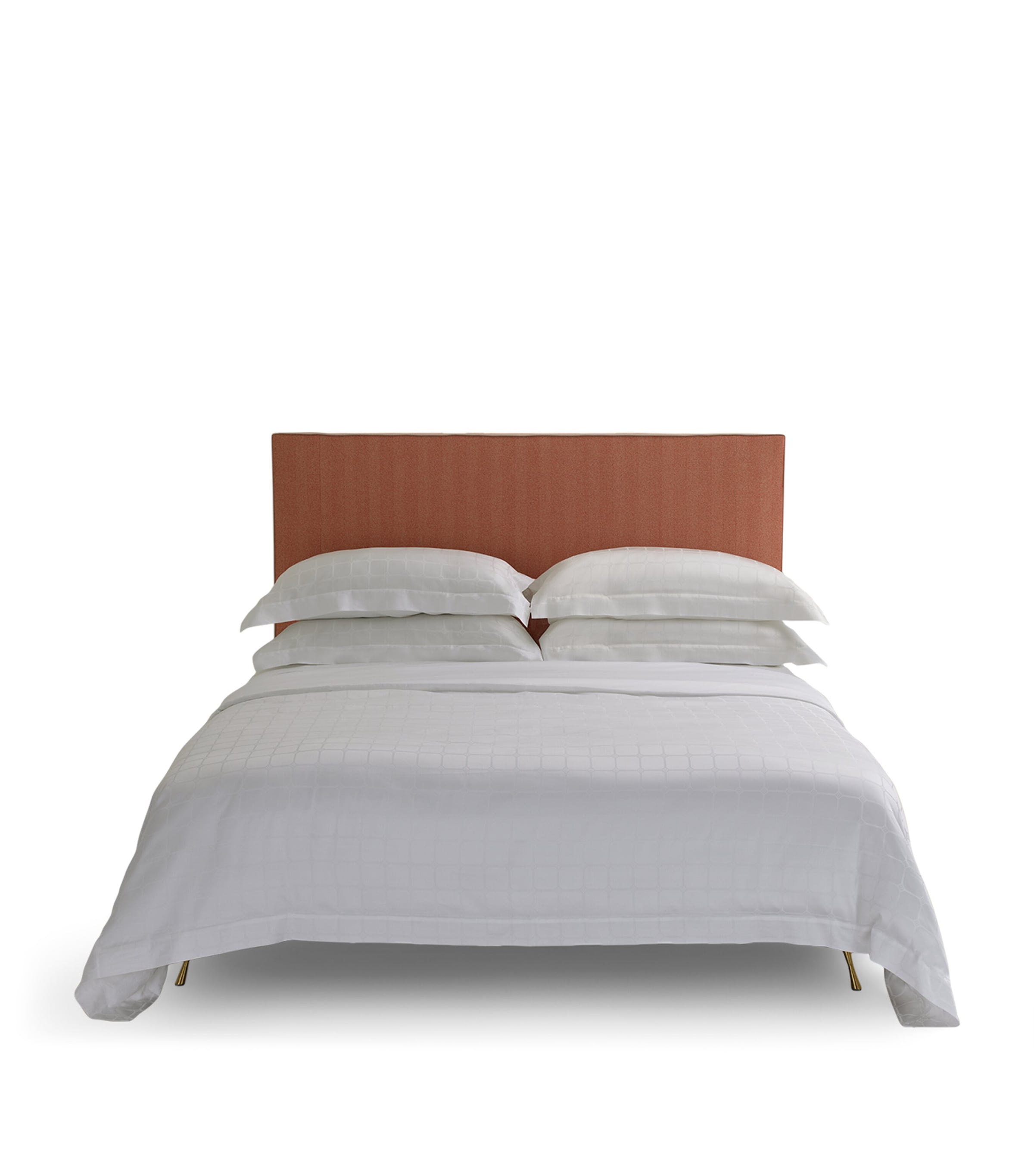 Savoir The Trellis King Jacquard Duvet Cover Set In White