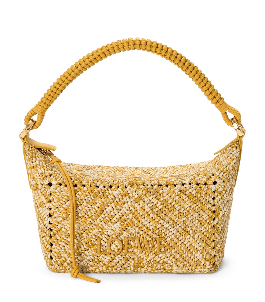 LOEWE x Paula’s Ibiza Raffia Cala Pouch Mustard Image 1