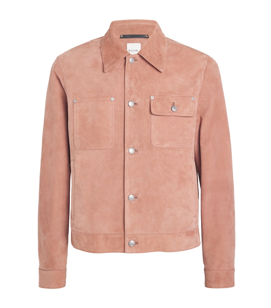 Suede Jacket 24_CORAL RED Image 1