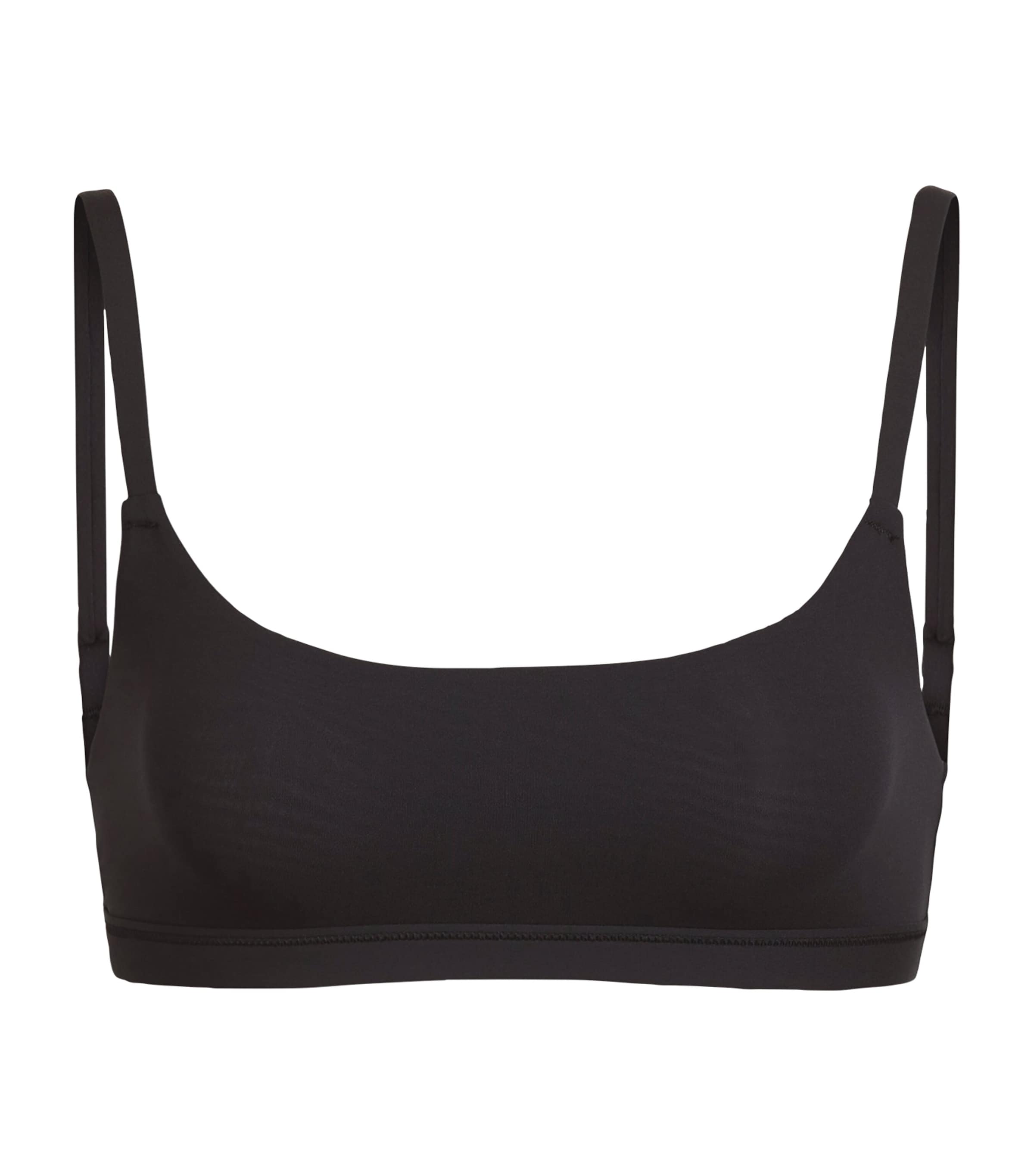 Skims Fits Everybody Scoop-neck Bralette In Black