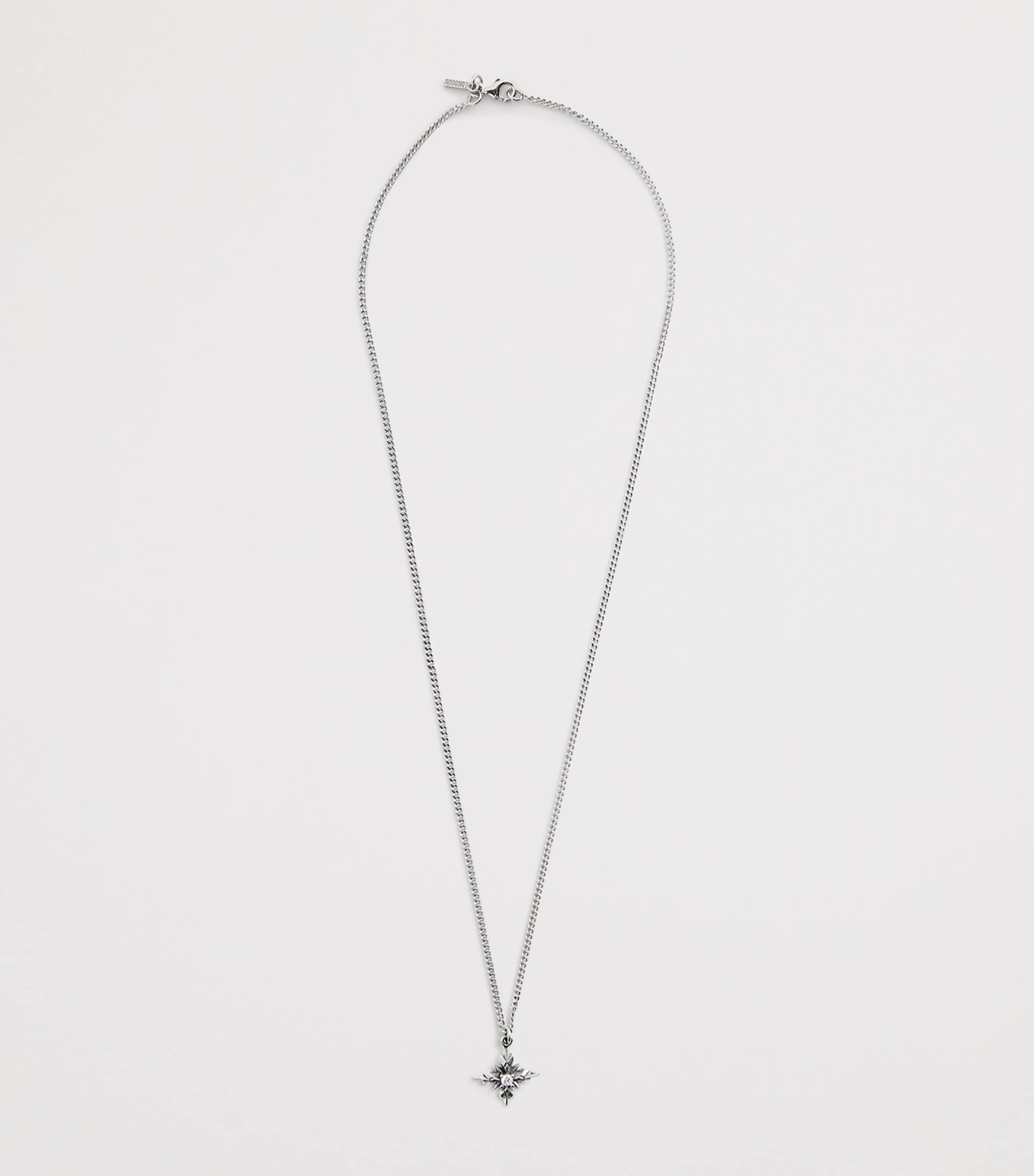 Sterling Silver Cross Pendant Necklace SILVER Image 3