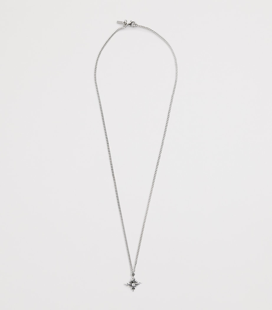 Sterling Silver Cross Pendant Necklace SILVER Image 3