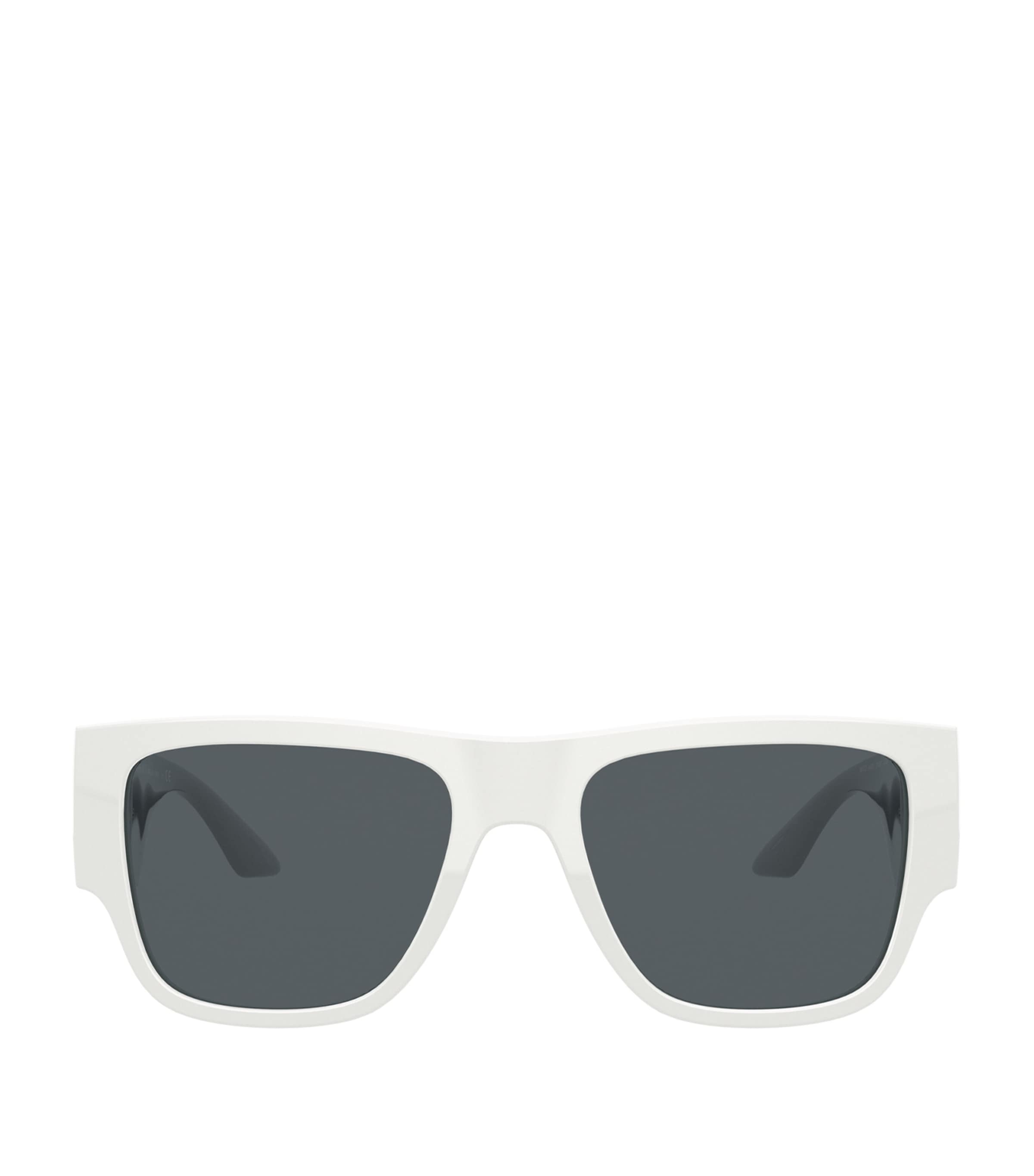 Versace Wayfarer Sunglasses In White