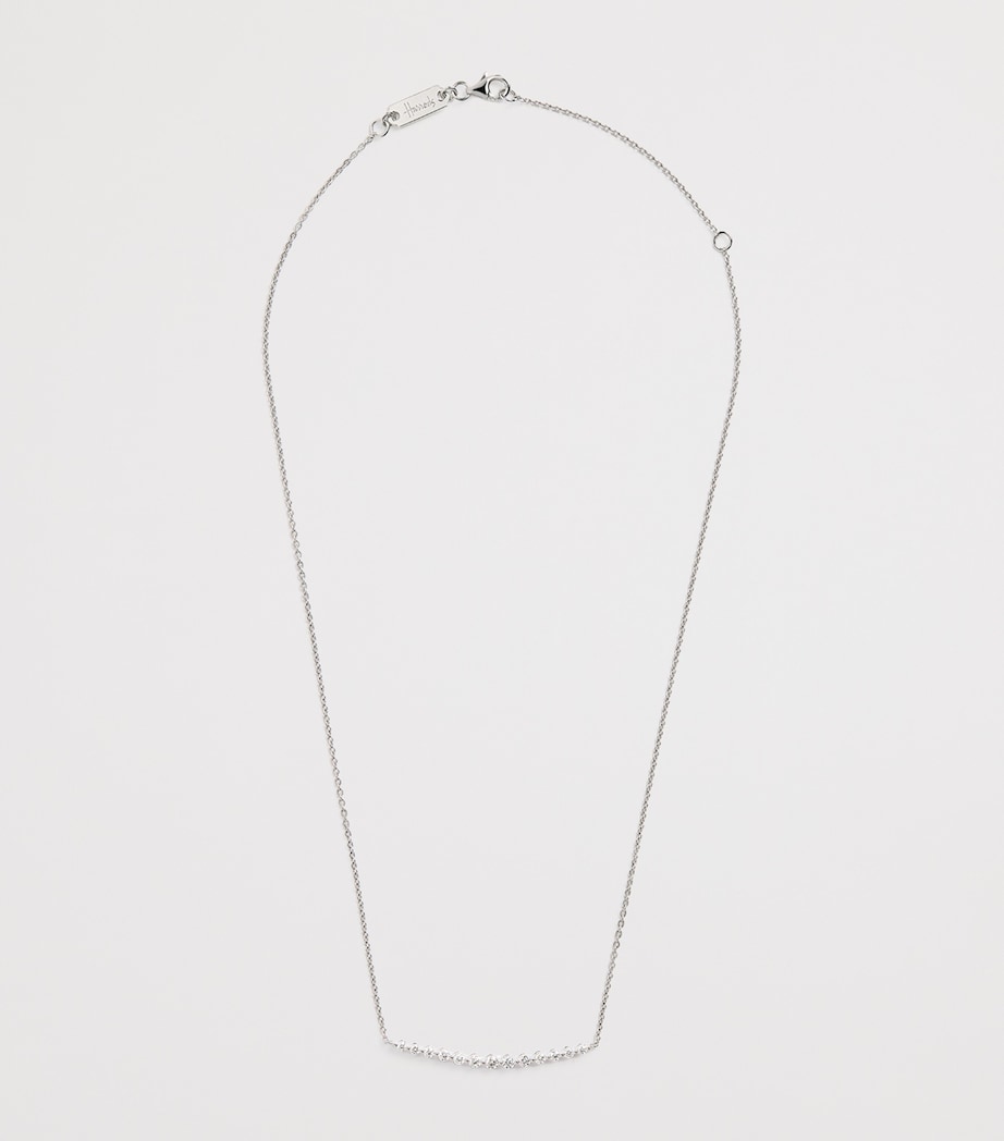 White Gold and Diamond Graduating Pendant Necklace (0.50ct) WHITE GOLD Image 3