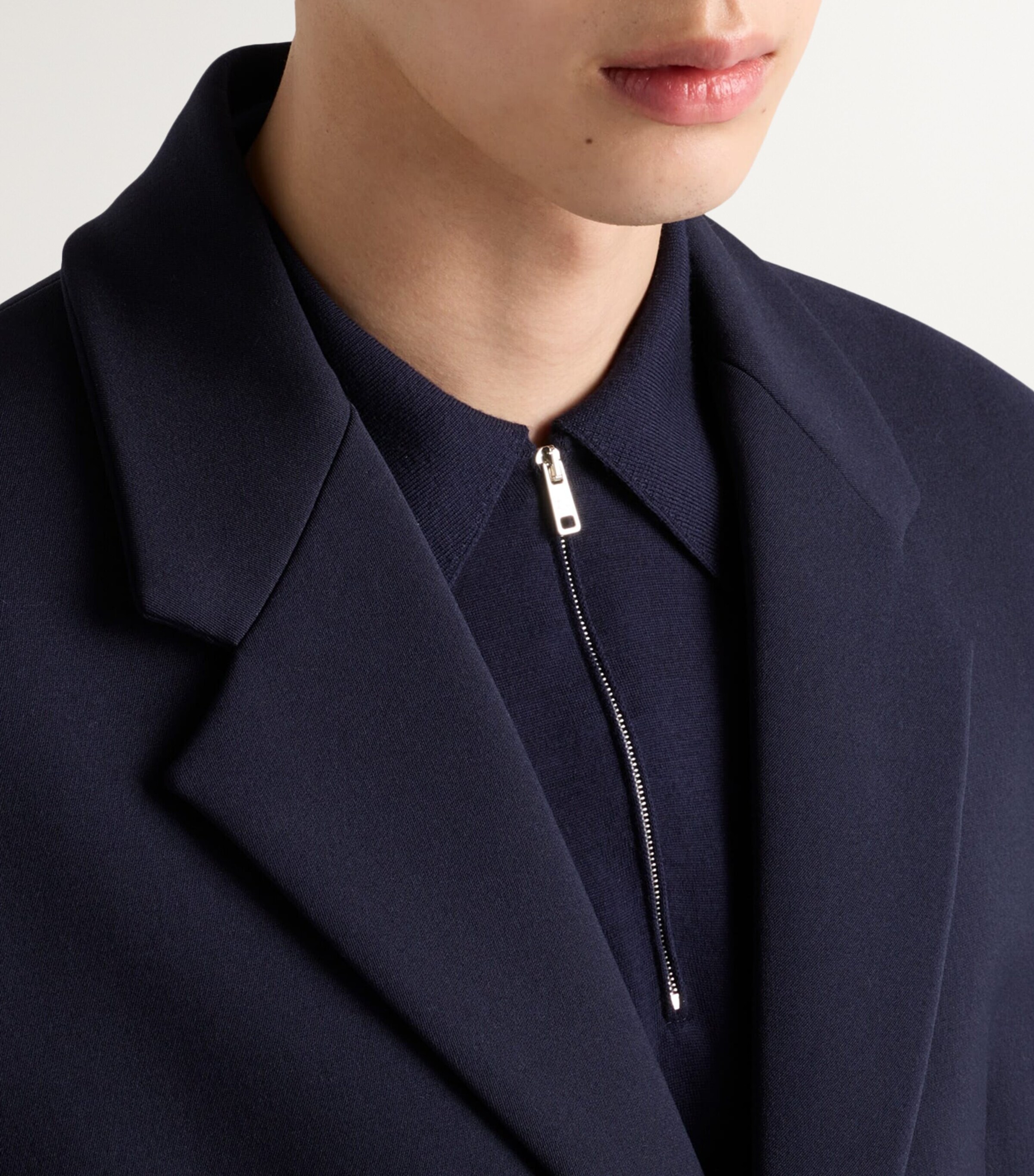 Prada Mens Wool Logo Polo Shirt Image 5