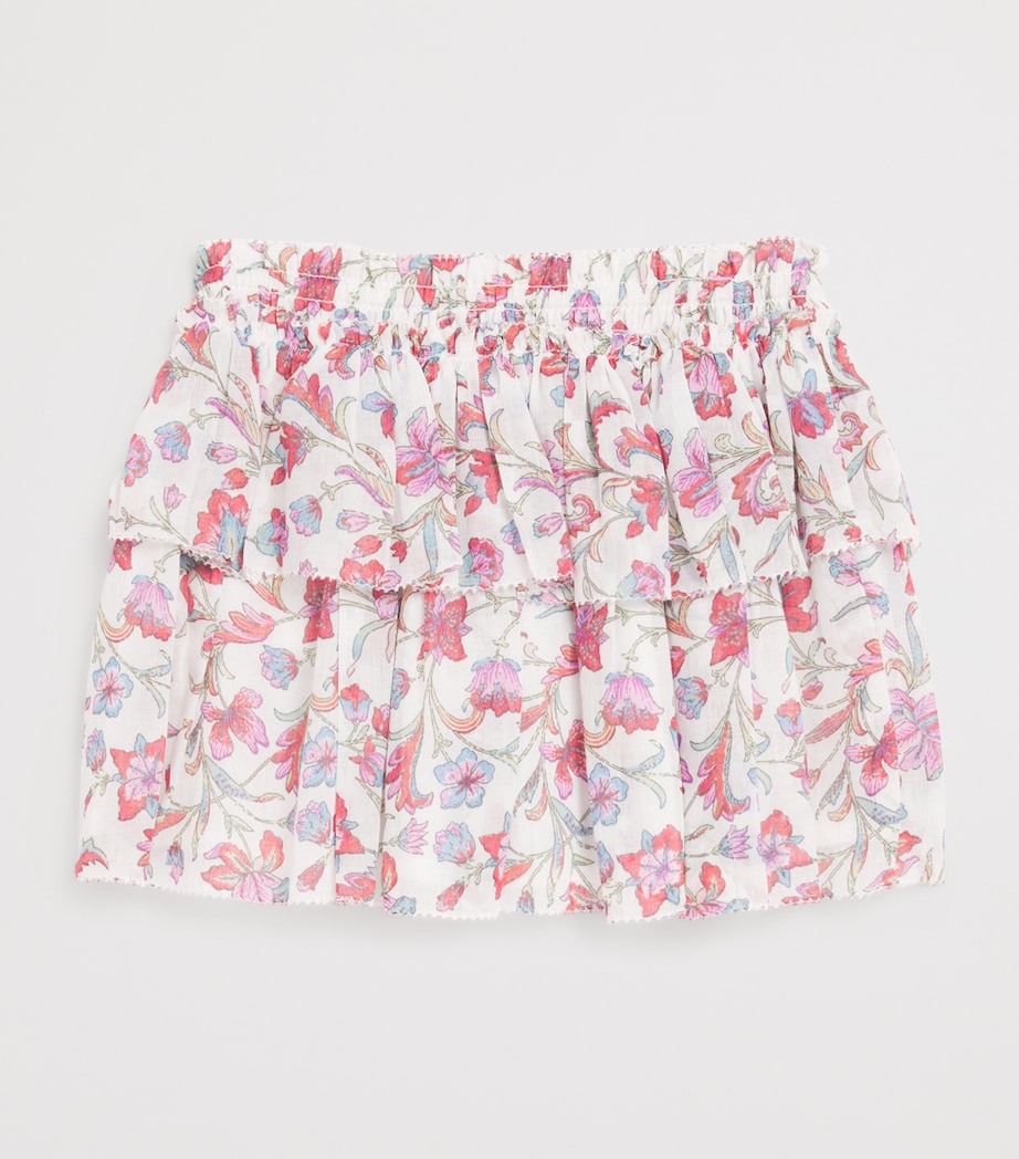 Cotton Floral Roumia Skirt (3-10 Years) CREAM FLORAL HAVEN Image 2