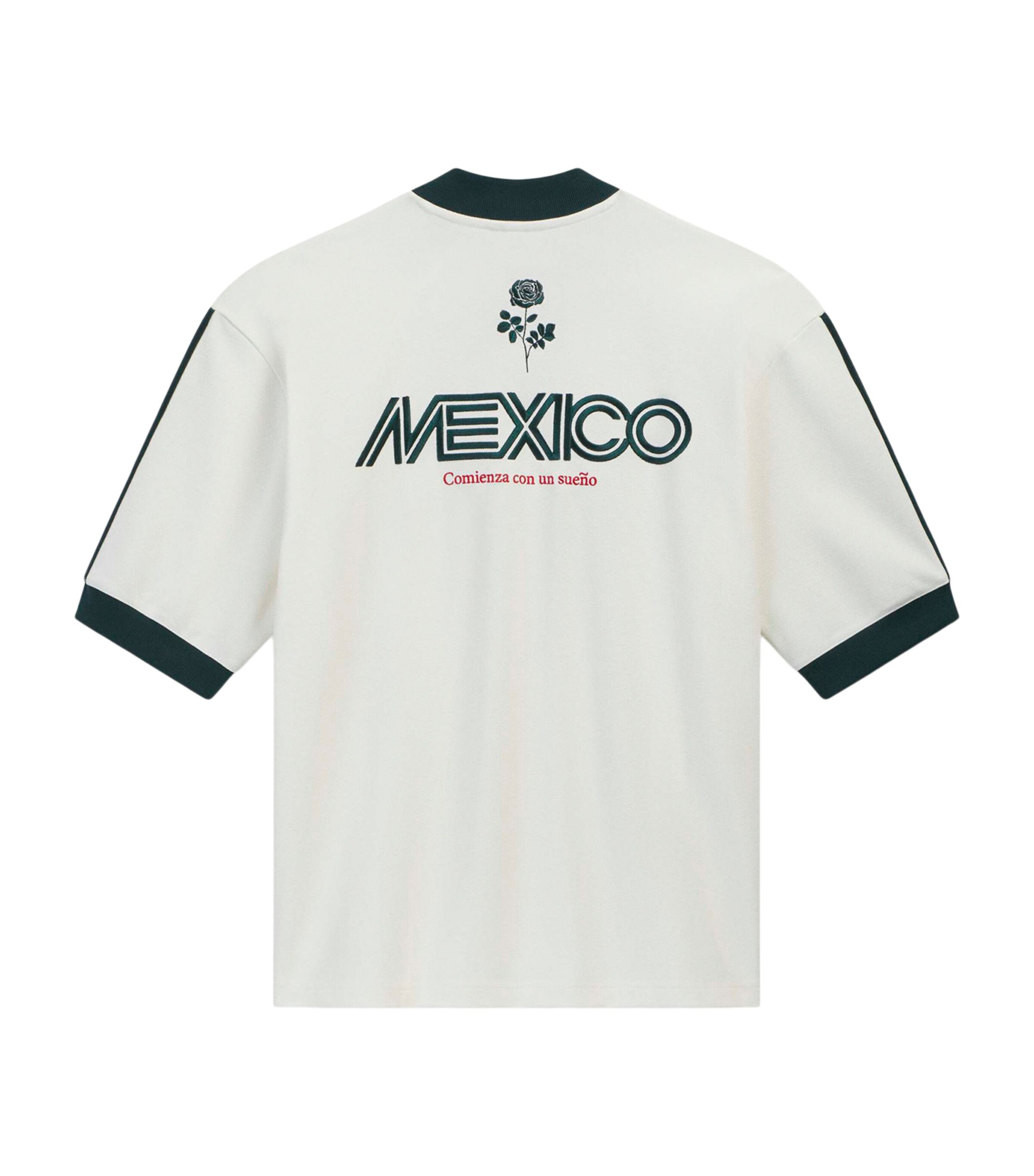 Willy Chavarria Mens x adidas Originals Soccer T-Shirt Off White Image 9
