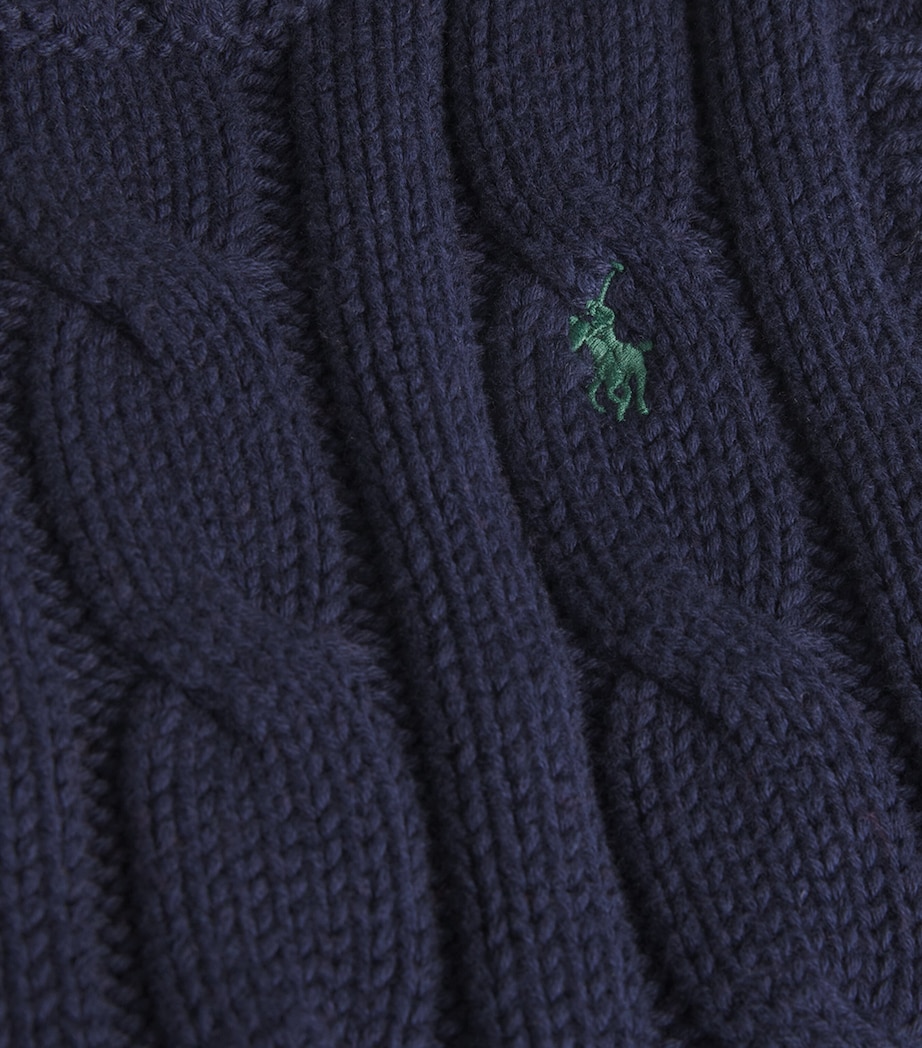 Cable-Knit Sweater Vest (7-14 Years) NAVY Image 3