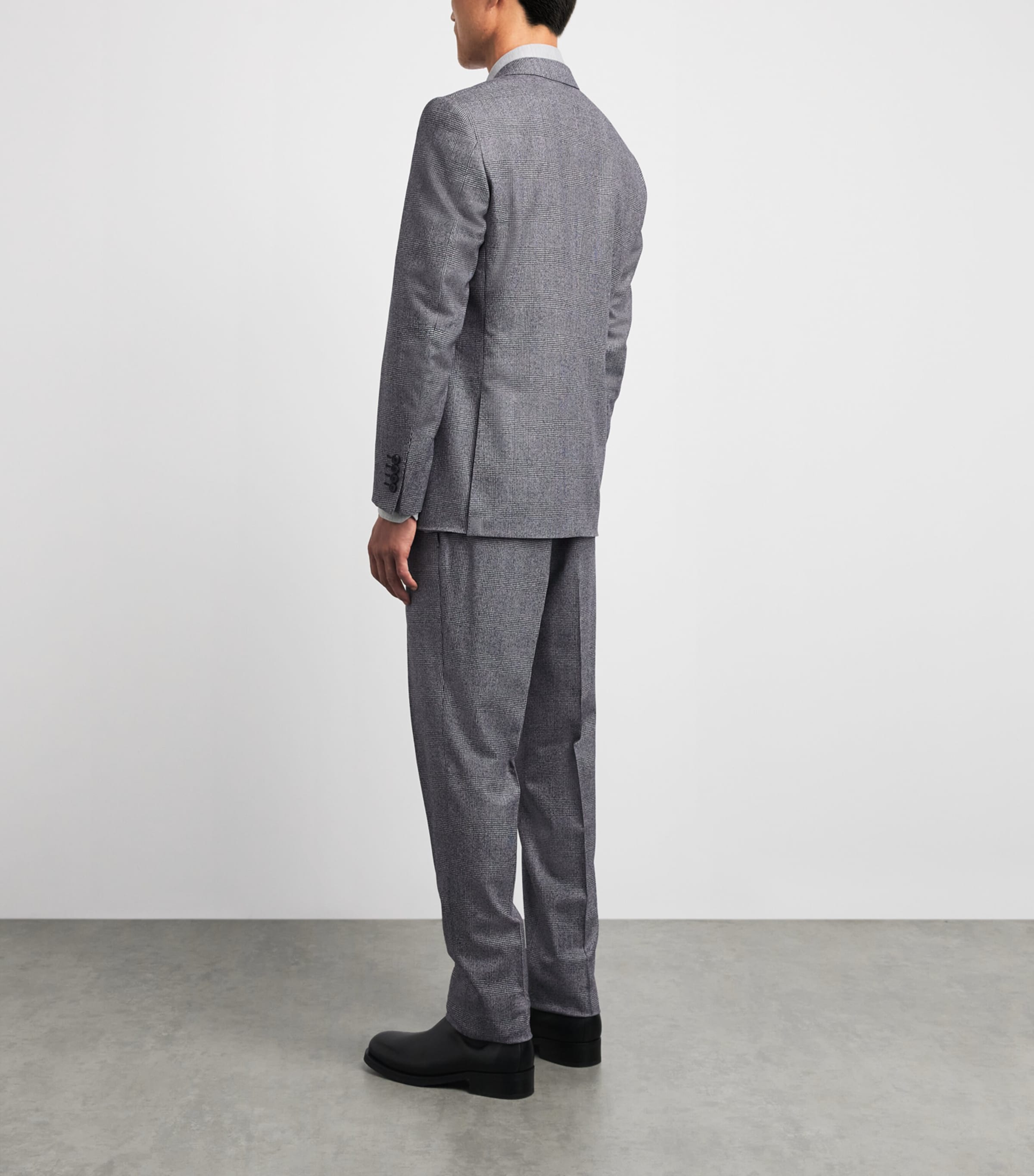 Canali Mens Wool Check 2-Piece Suit Image 4