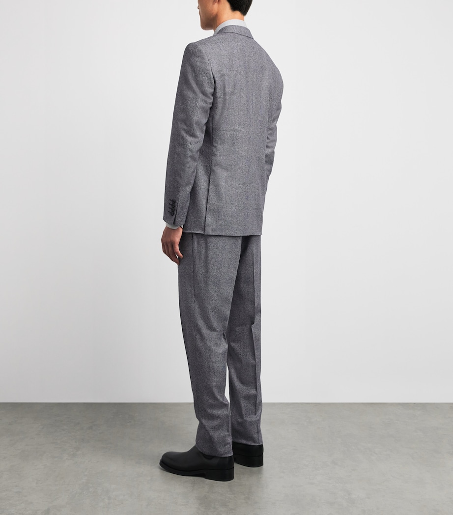 Canali Mens Wool Check 2-Piece Suit Image 4