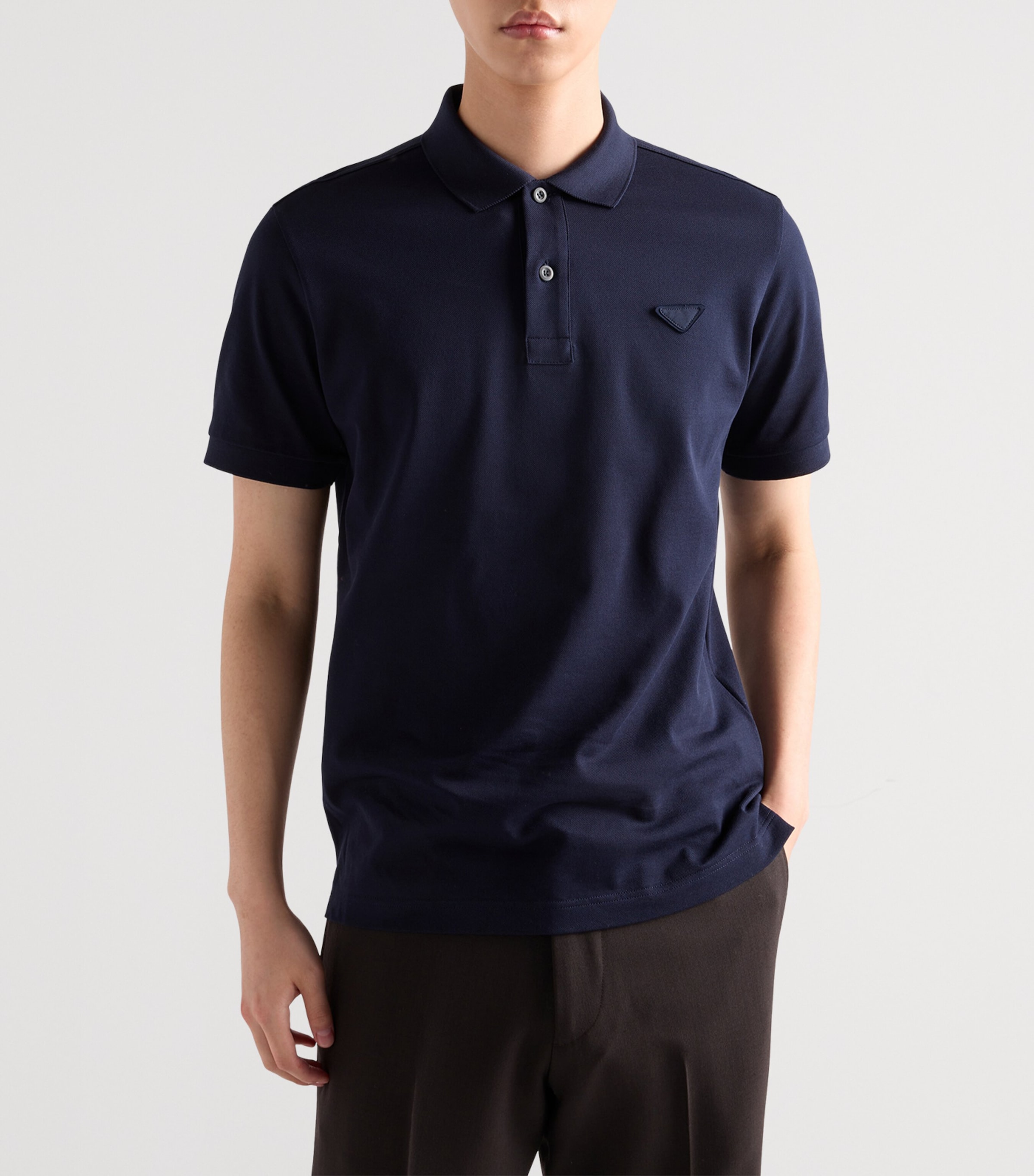 Cotton Piqué Polo Shirt F0124 Image 4