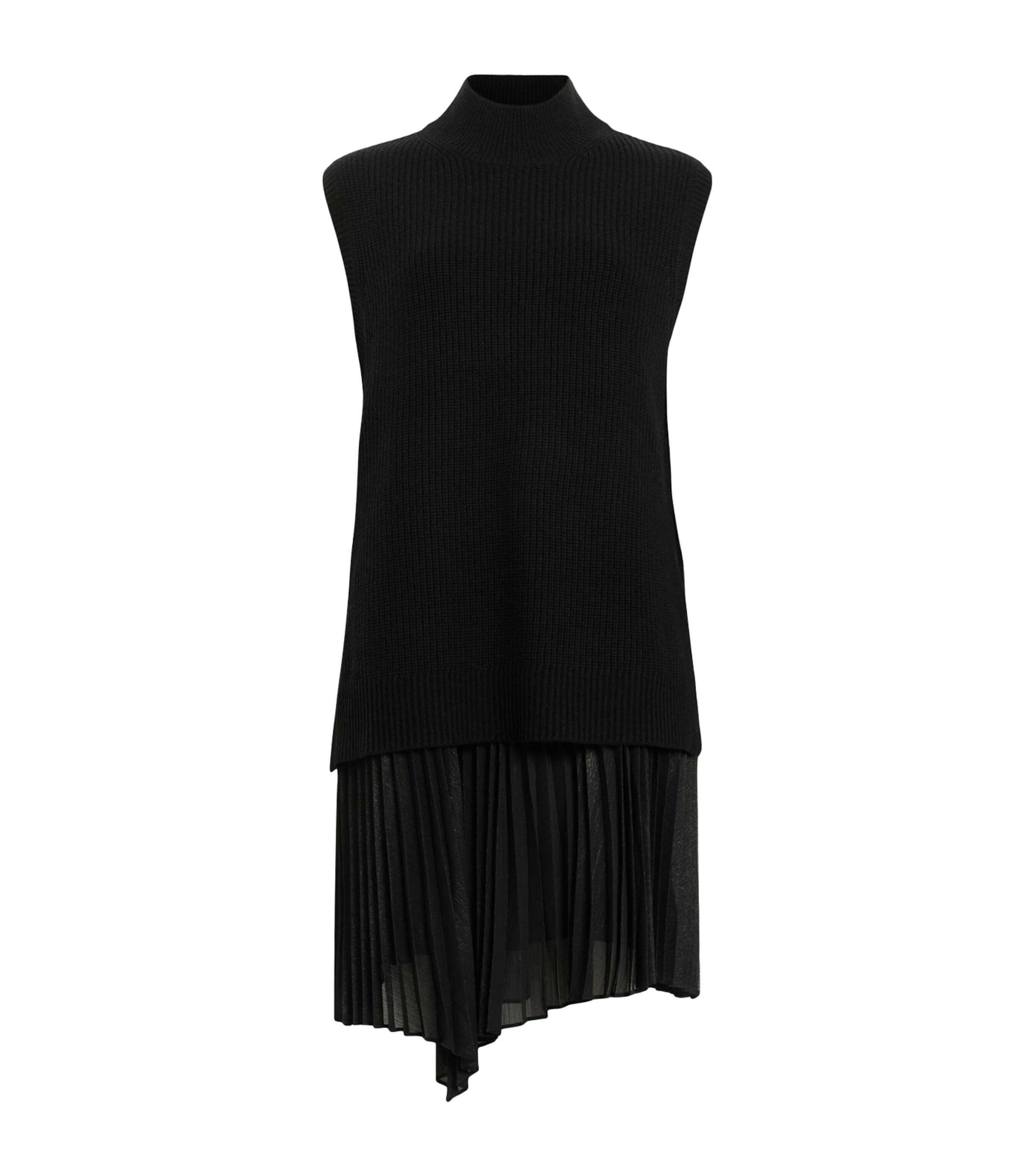 Shop Allsaints Eve 2-in-1 Mini Dress In Black