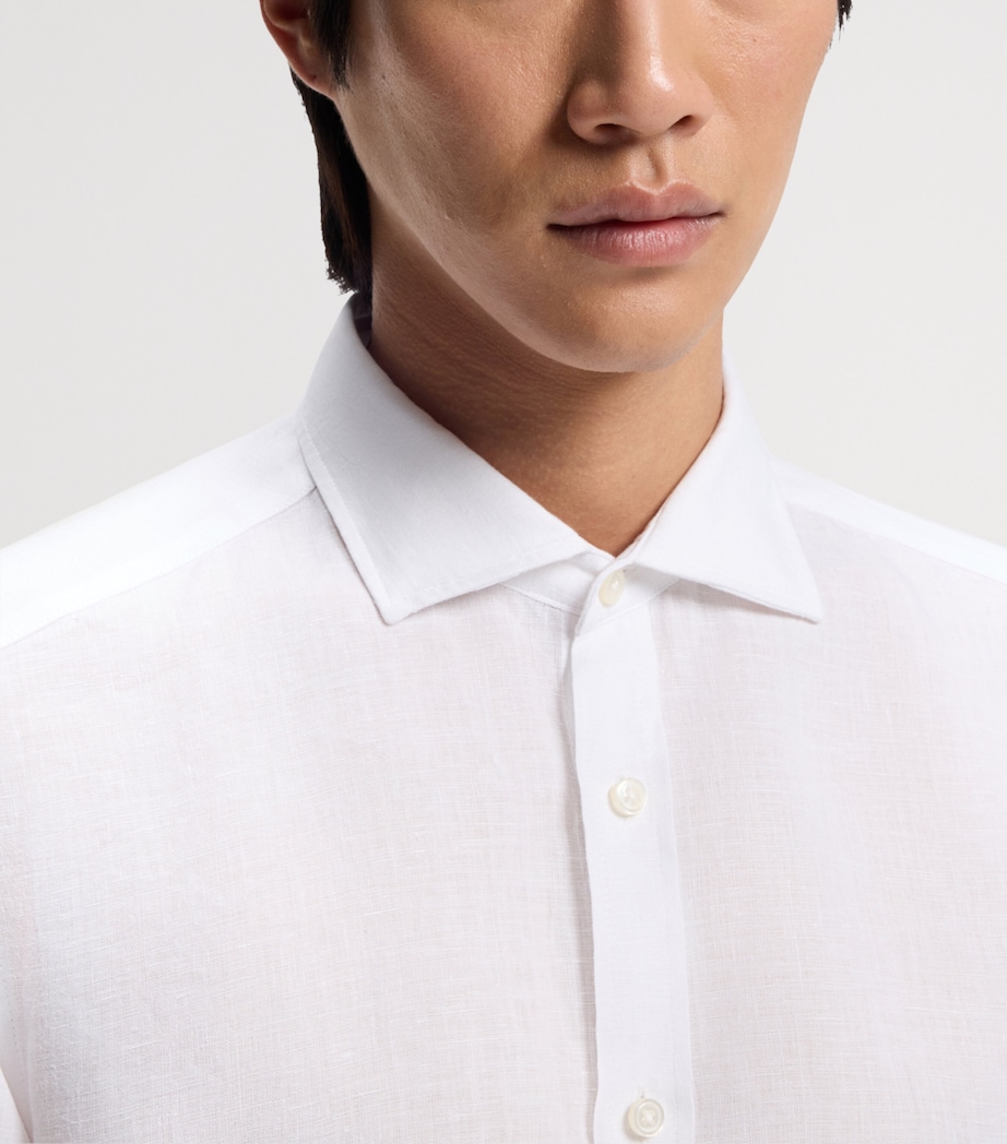 BOSS Mens Linen Regular-Fit Shirt Image 5