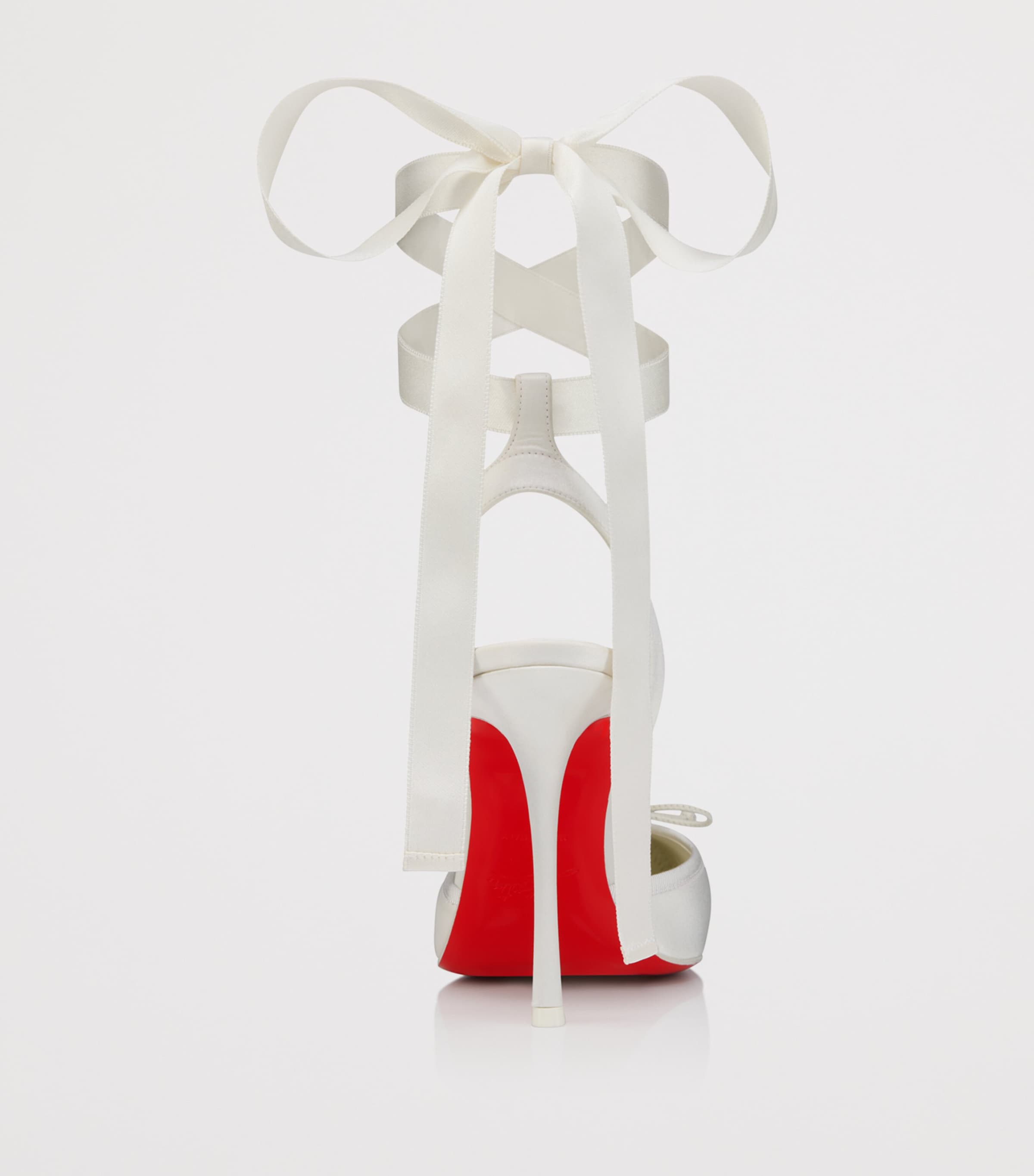 Christian Louboutin Cassia Lace-Up Satin Pumps 100 Image 4