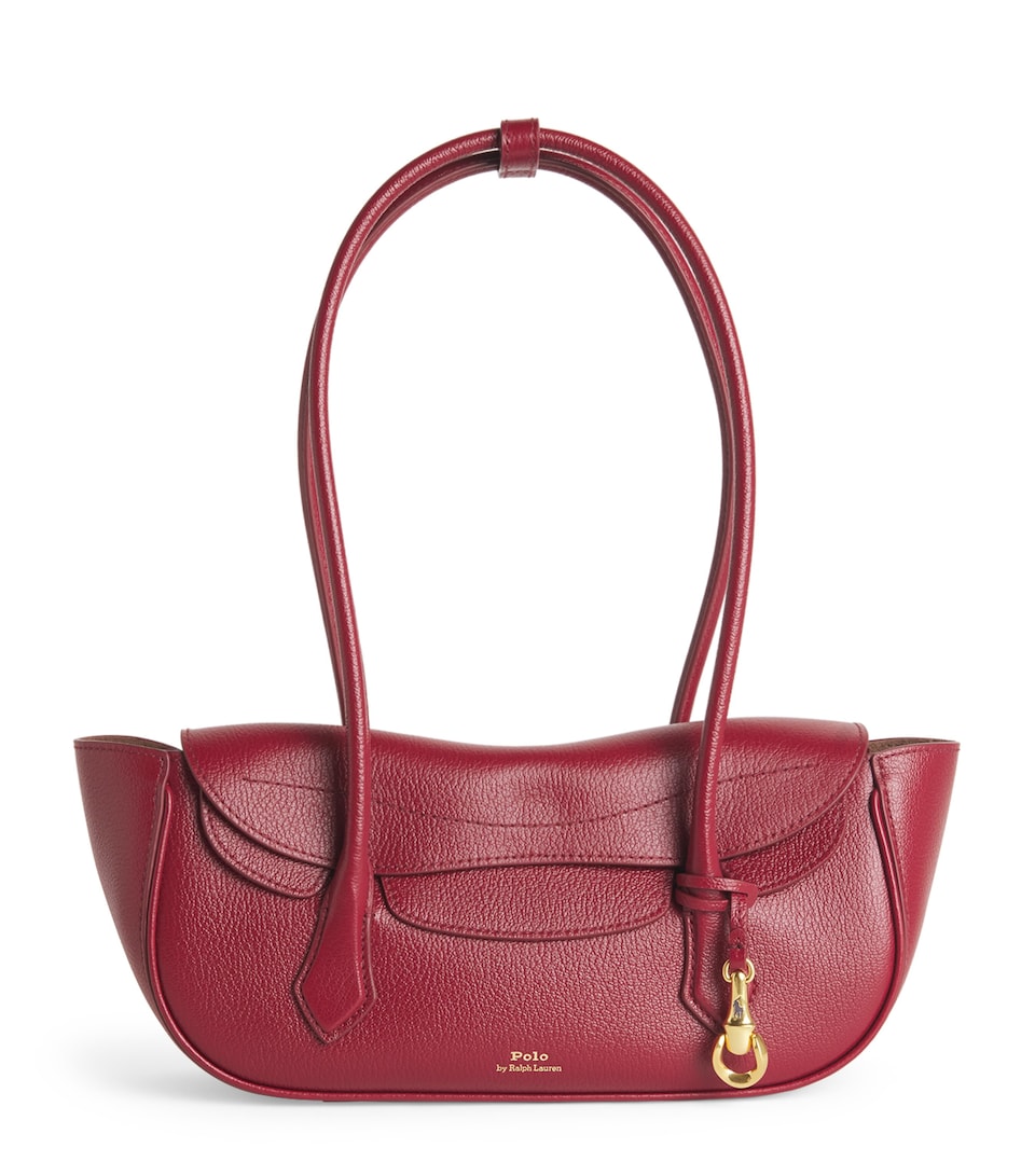 Polo Ralph Lauren Small Leather Polo Blaze Shoulder Bag Currant