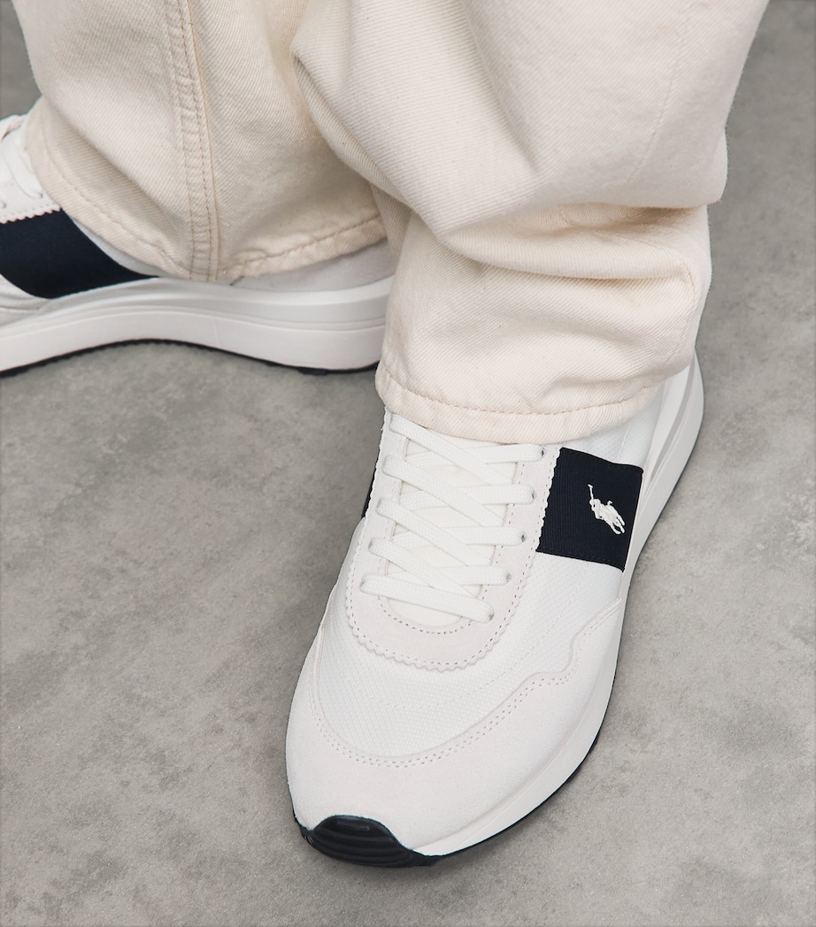 Polo Ralph Lauren Suede Train 89 Sneakers Hntr Nvy/dckwash Wht Image 2