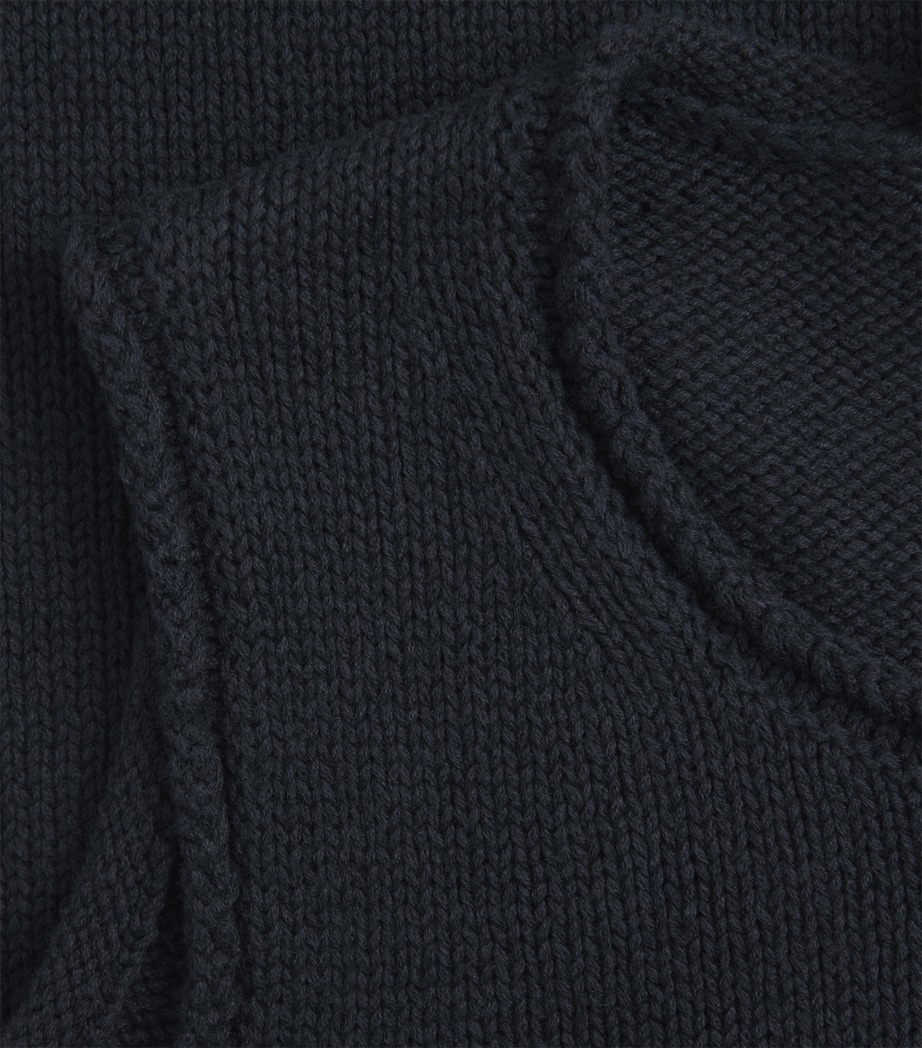 ME+EM Womens Cotton-Blend Sweater Vest Navy Image 6