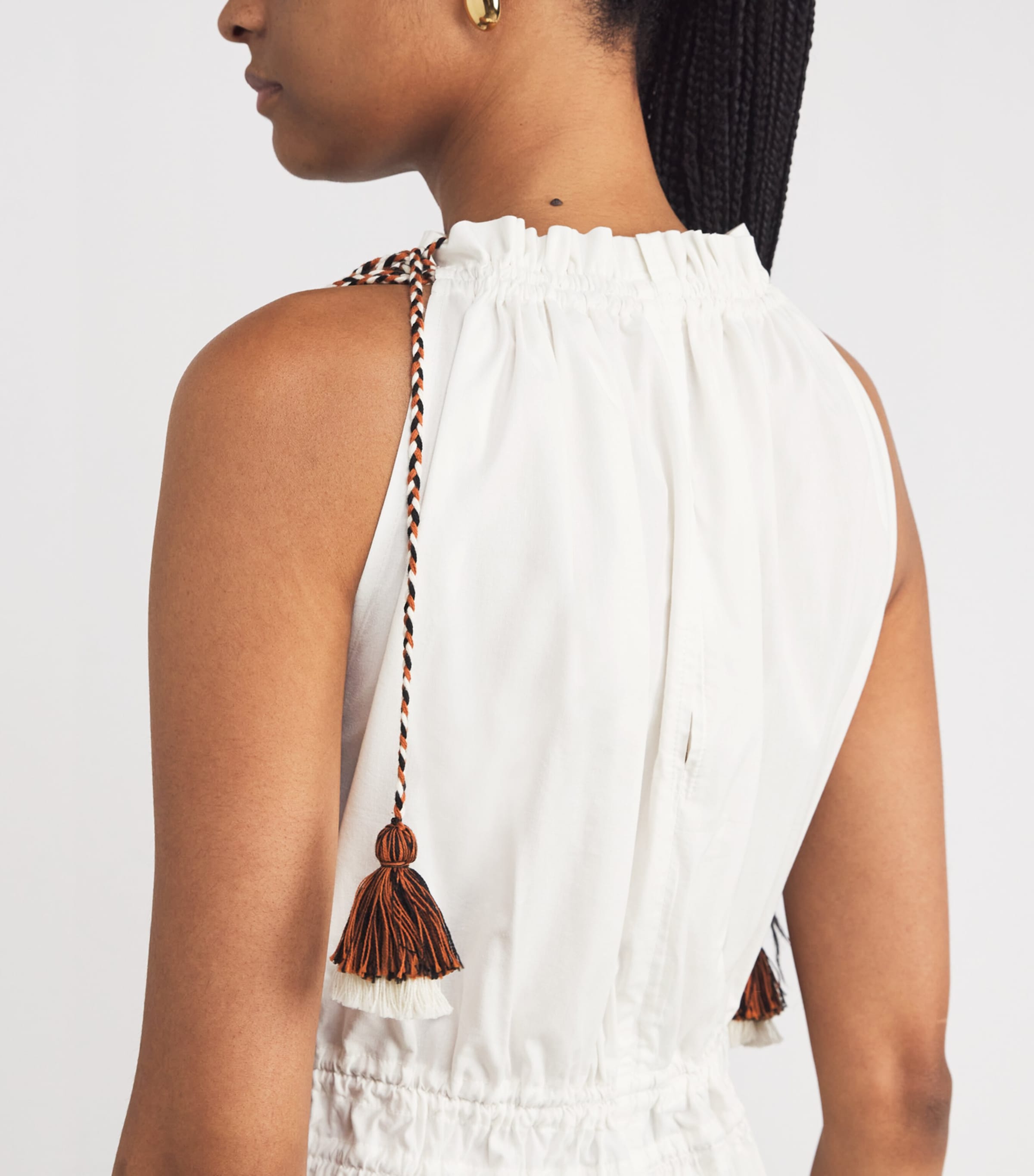 Cotton Tassel Mati Maxi Dress IVORY Image 6