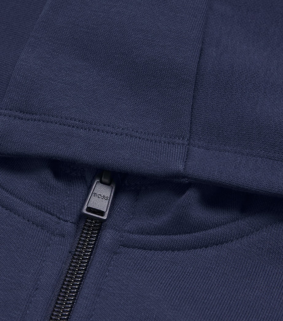 Colour-Block Logo Zip-Up Hoodie (4-16 Years) NAVY Image 3