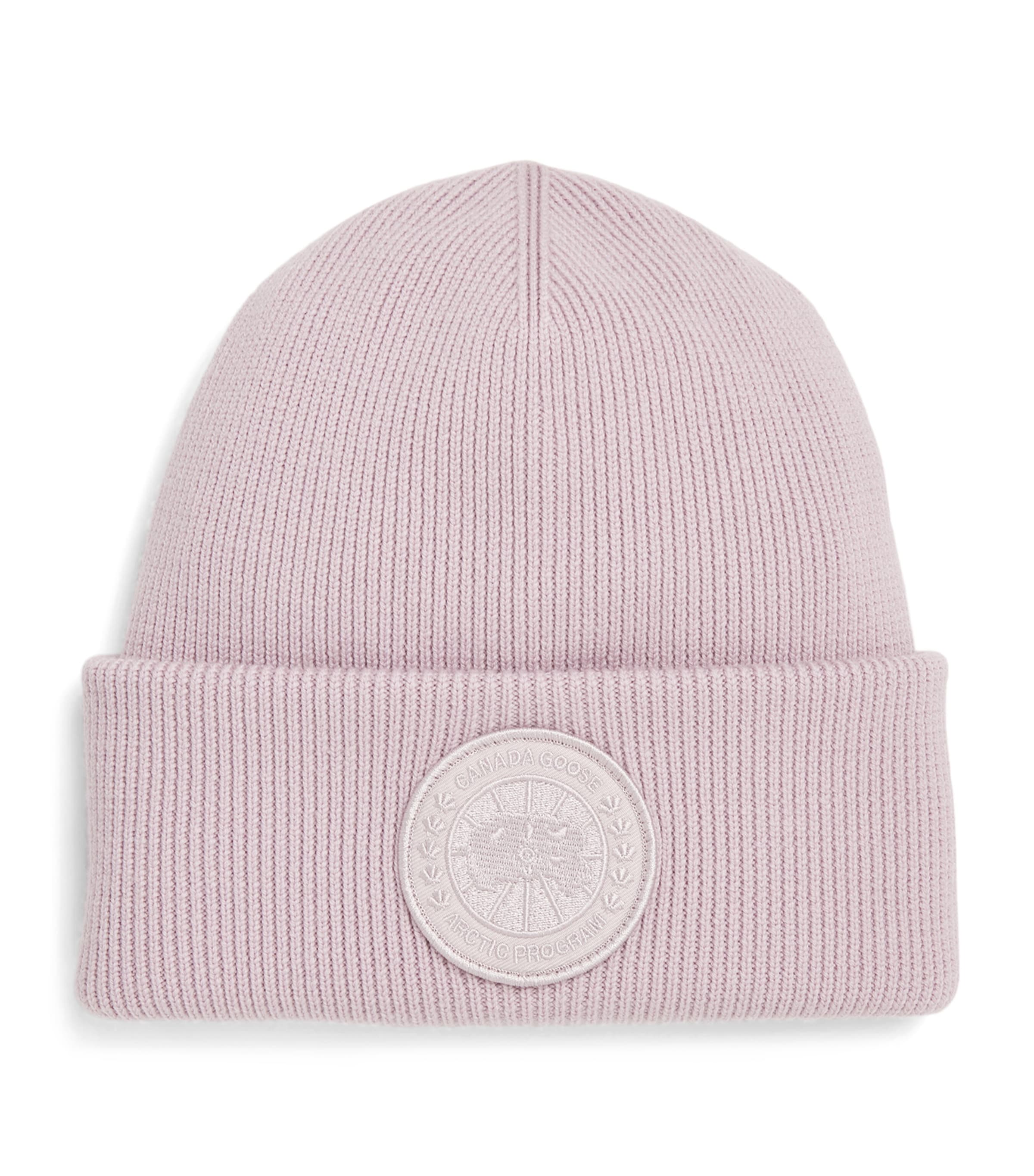 Canada Goose Wool Arctic Disc Beanie In Pink