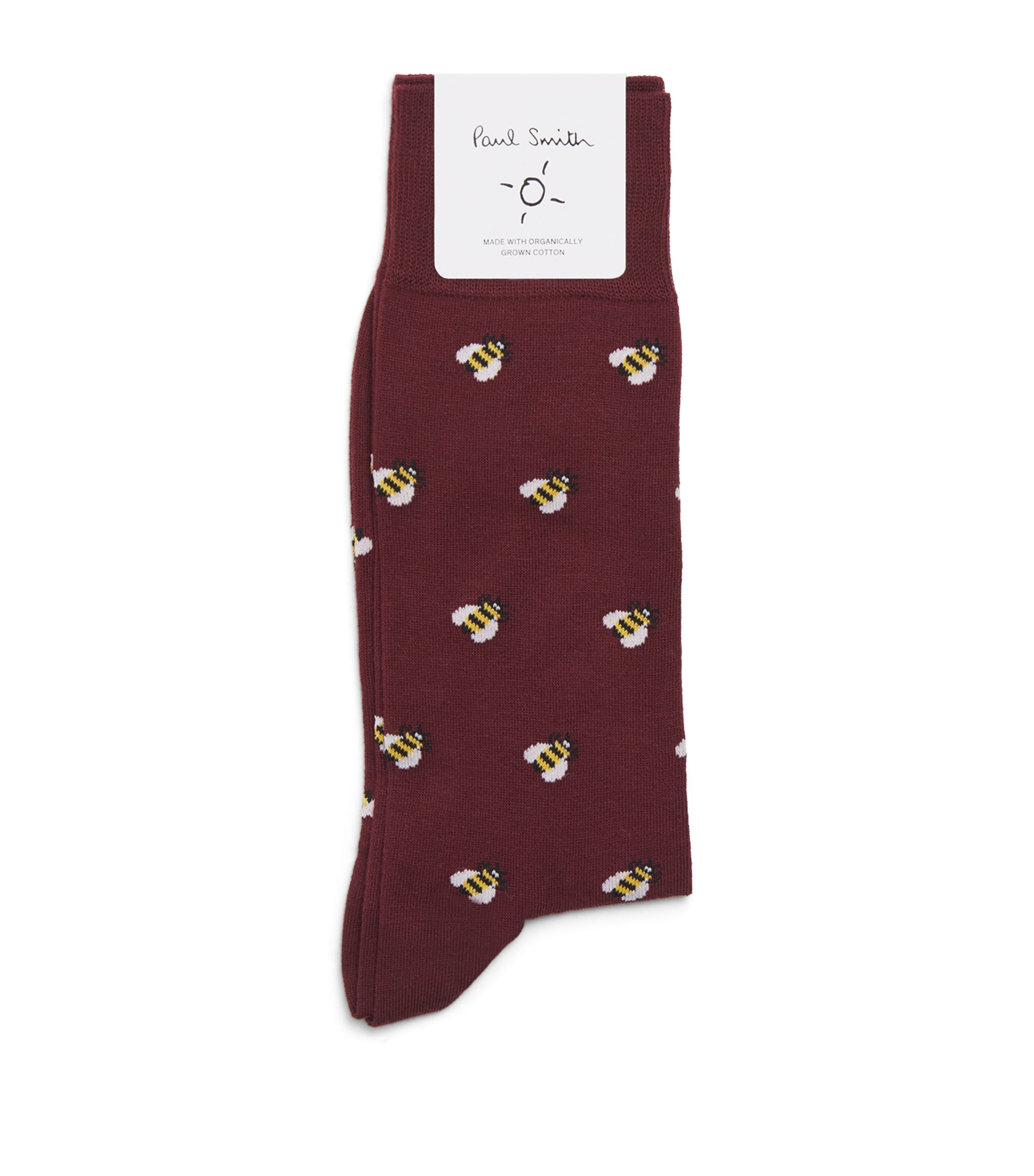 Paul Smith Cotton-blend Bee Socks In Red