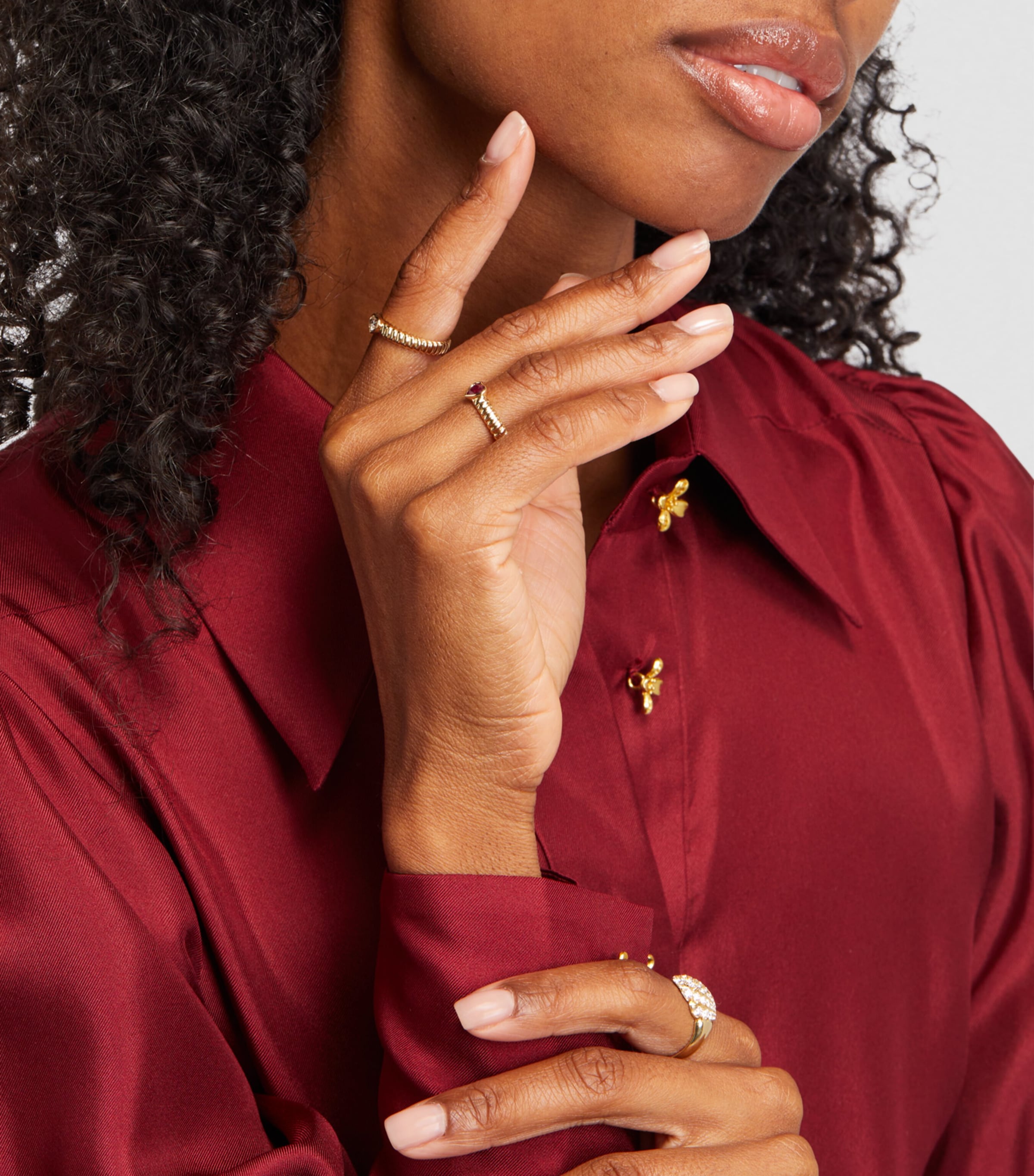 Yellow Gold and Ruby Zoe Ring YELLOW GOLD Image 4